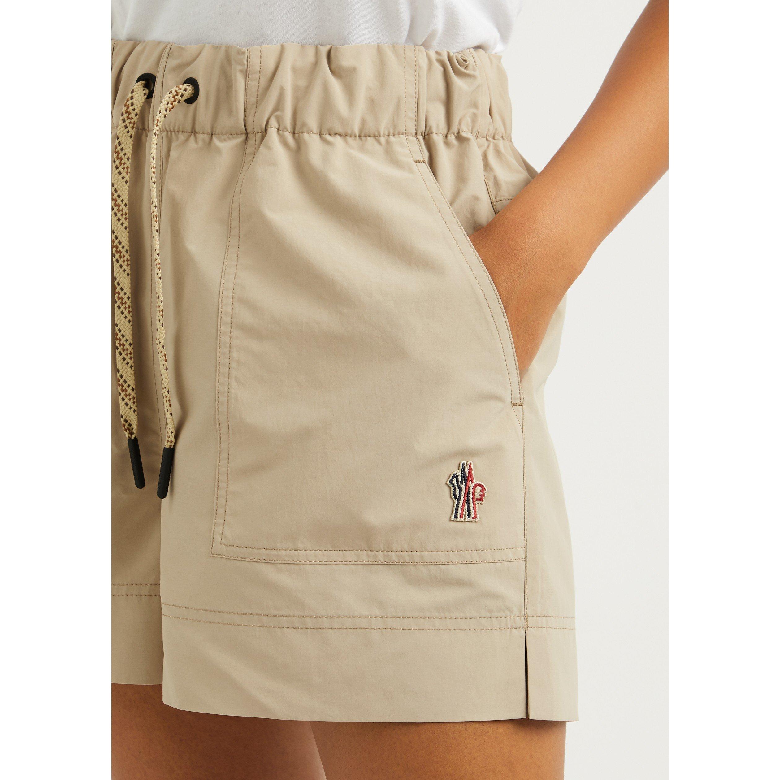 BEIGE - Moncler - Women's Relaxed-Fit Tracksuit Shorts - 4