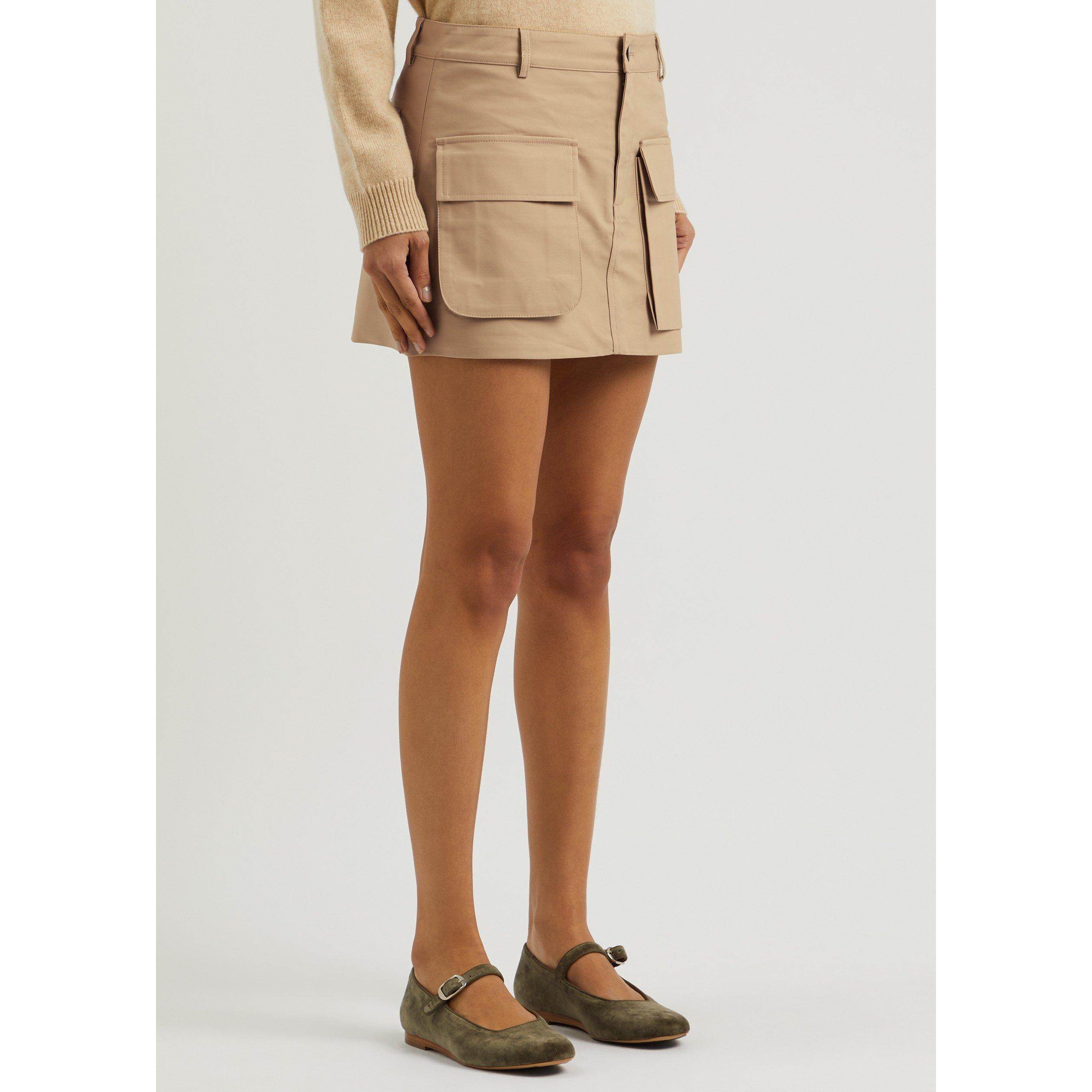BEIGE - AEXAE - SS COTTON POCKET MINI SKIRT - 2