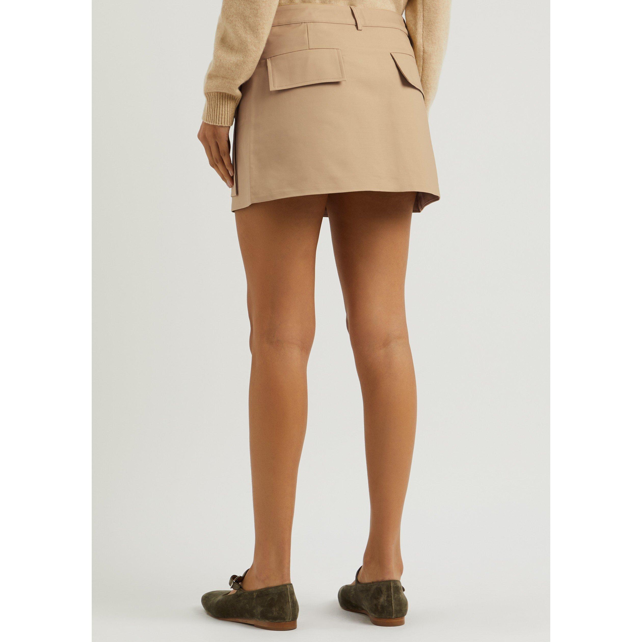 BEIGE - AEXAE - SS COTTON POCKET MINI SKIRT - 3