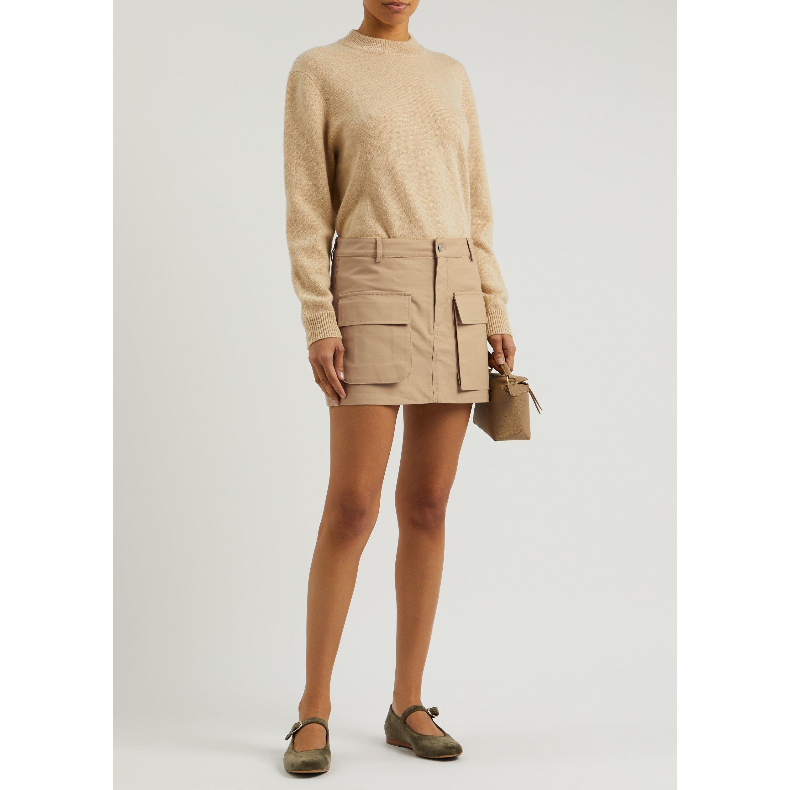 BEIGE - AEXAE - SS COTTON POCKET MINI SKIRT - 5