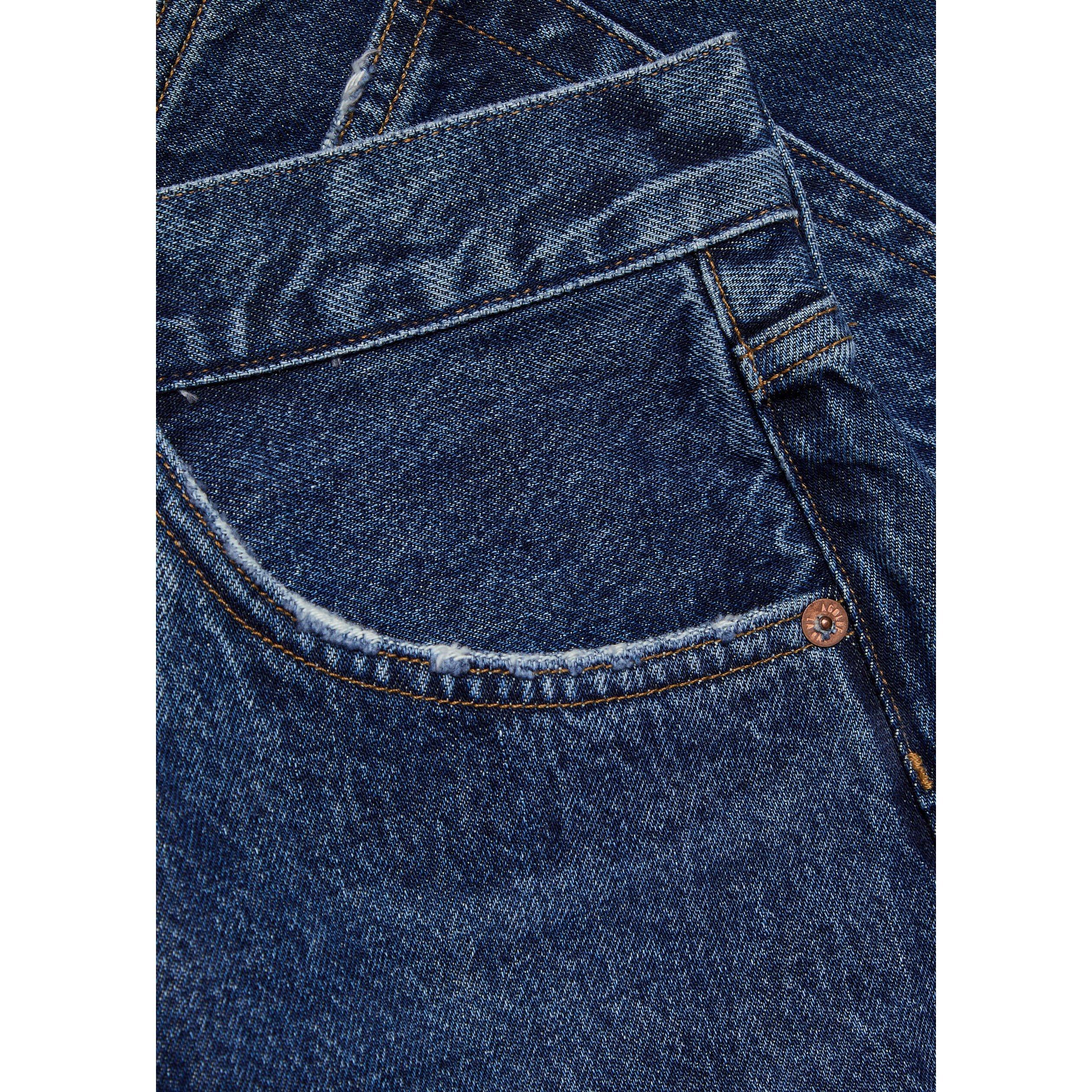 DARK BLUE - Agolde - SH PARKER LONG SHORT - LOOSE F - 4