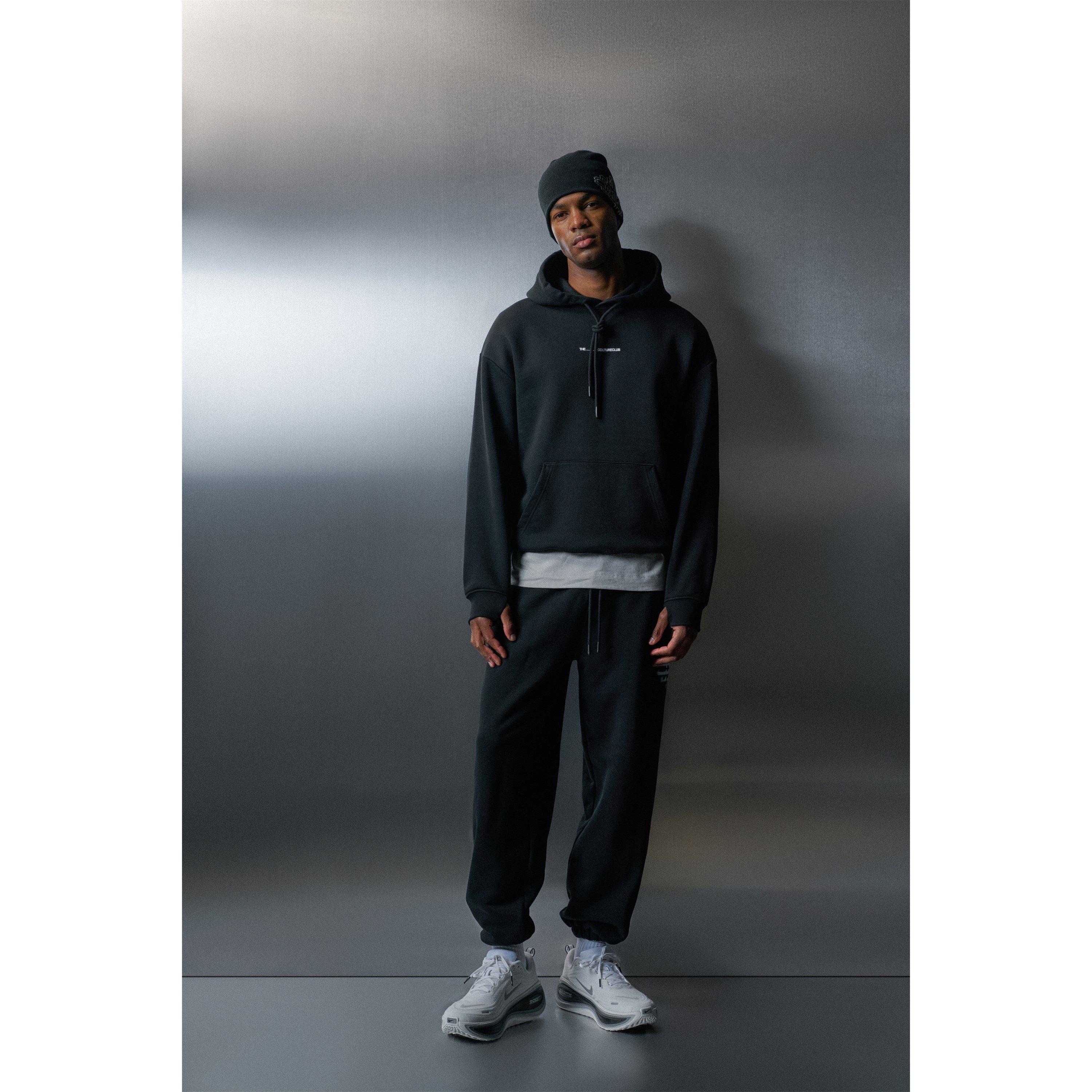 Black - The Couture Club - Men's In Motion Jogger Performance Fleece Tracksuit Bottom - 3