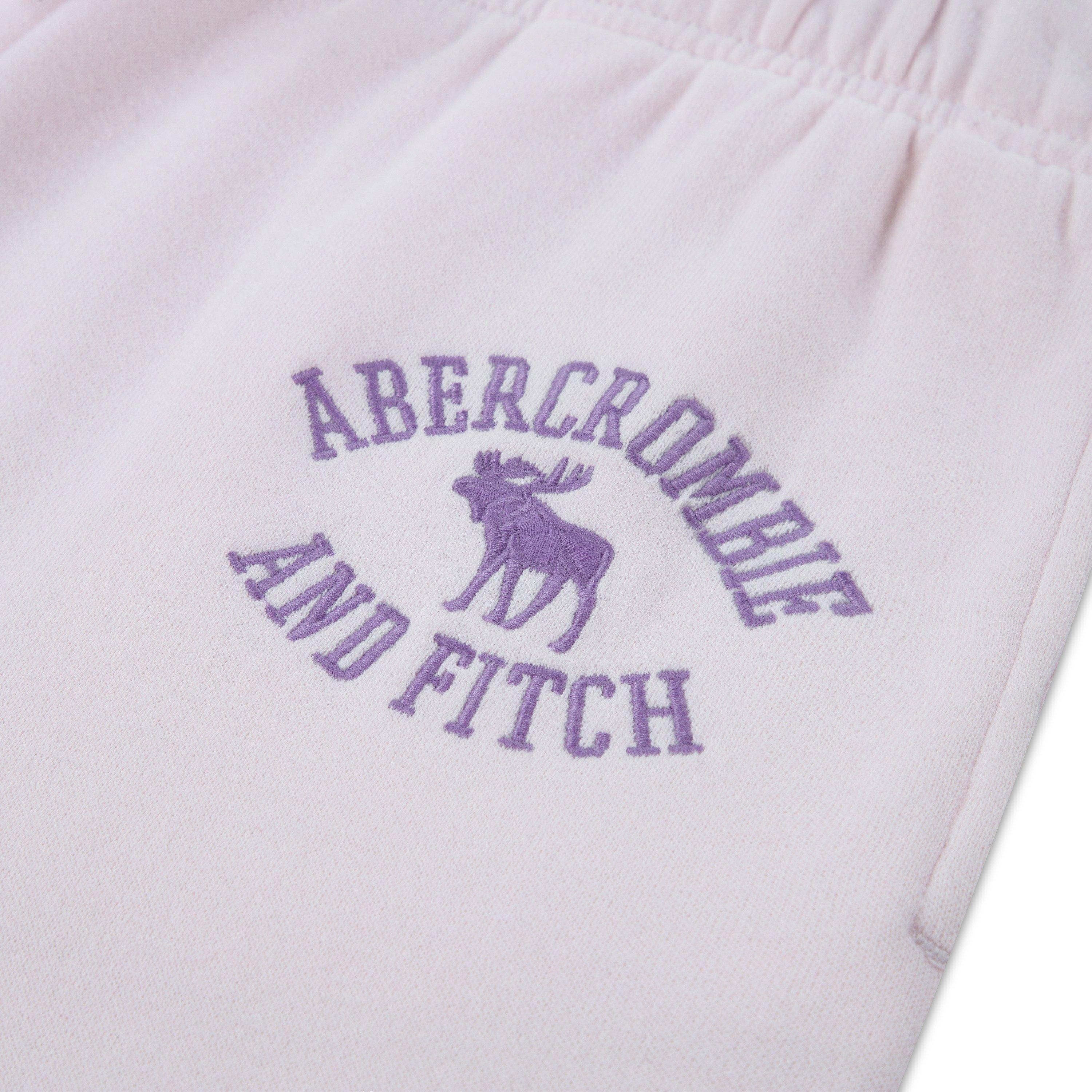 Pink Marshmallo - Abercrombie and Fitch - A and F LG Baggy Flc Jn64 - 2