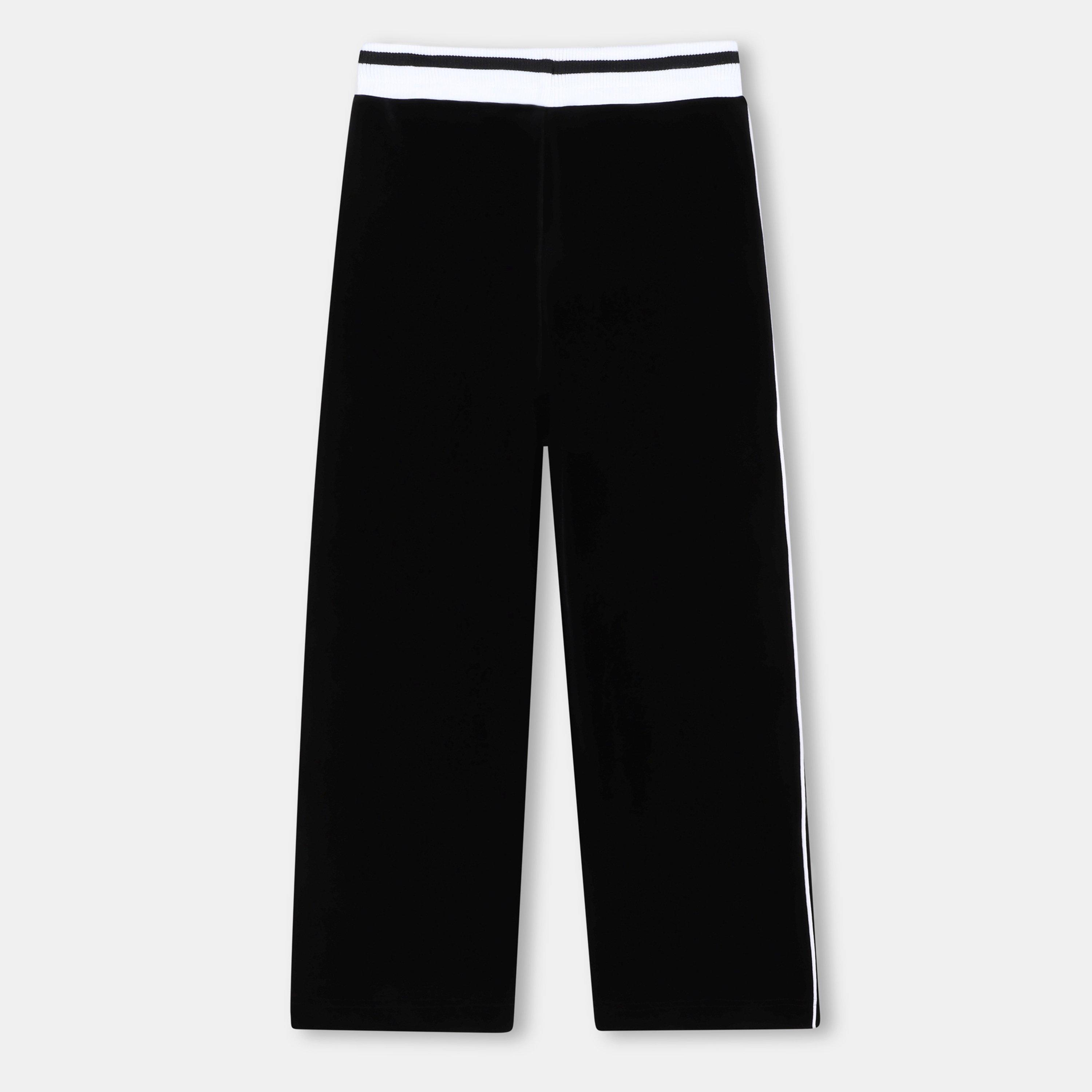 Black 09B - Hugo - Kids Open Hem Fleece Jogging Bottoms - 2