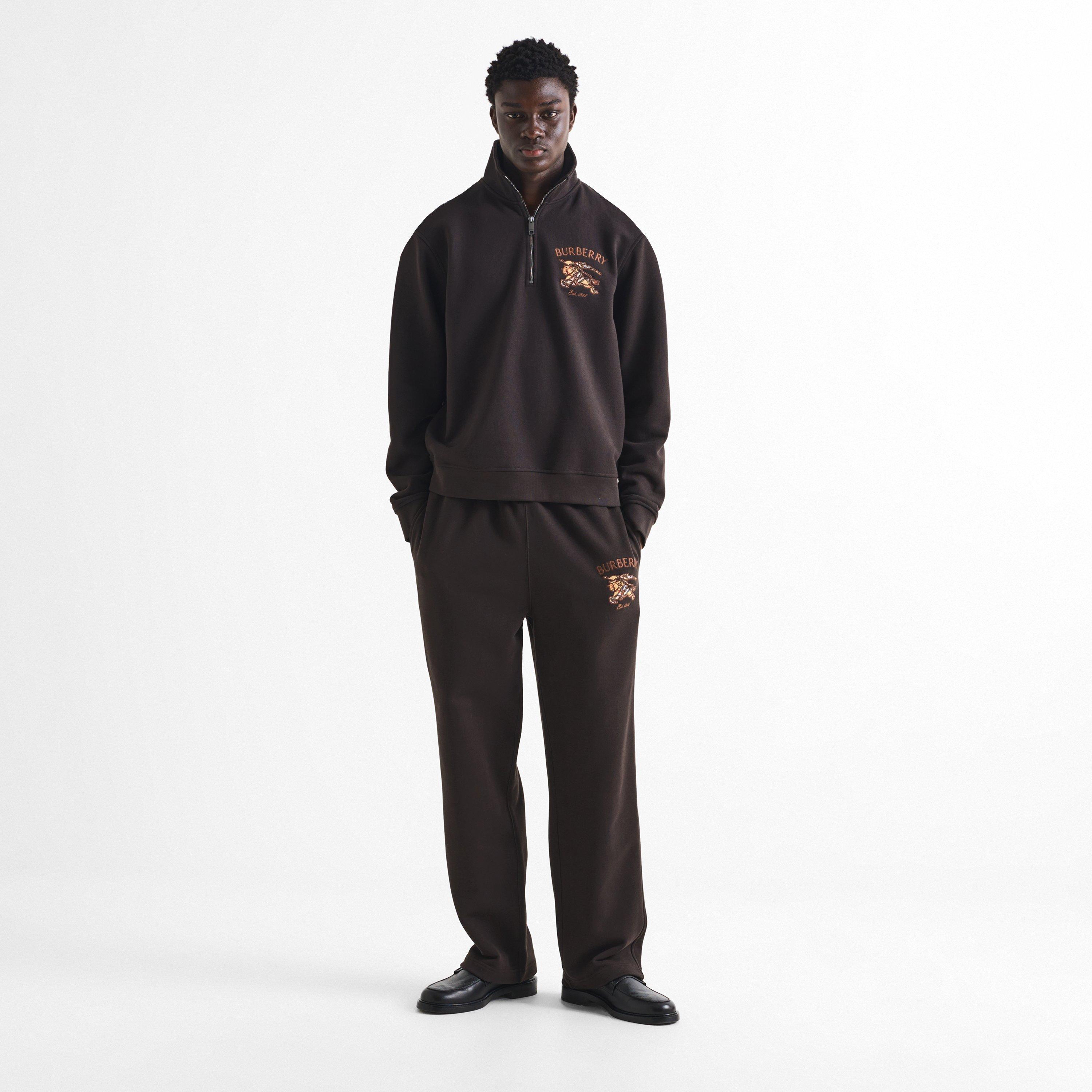 Brown - Burberry - Men's Jonny EKD Cotton Joggers - 6