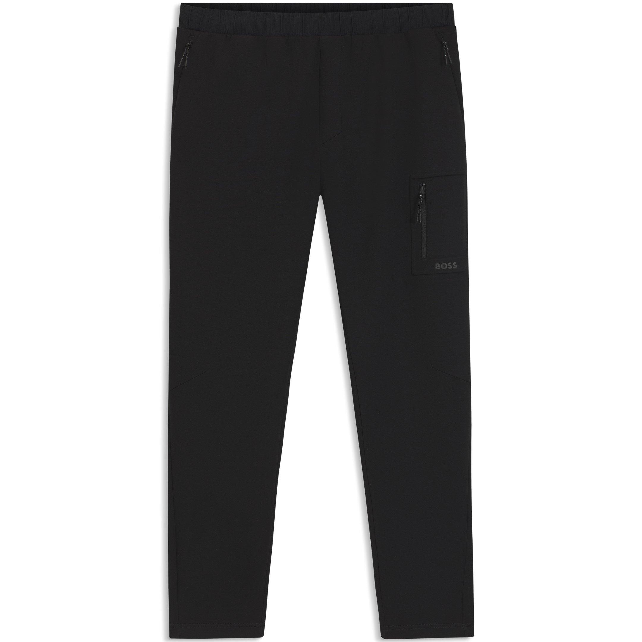 Black - Boss - Men's Urban Tech Open Hem Fleece Joggers
