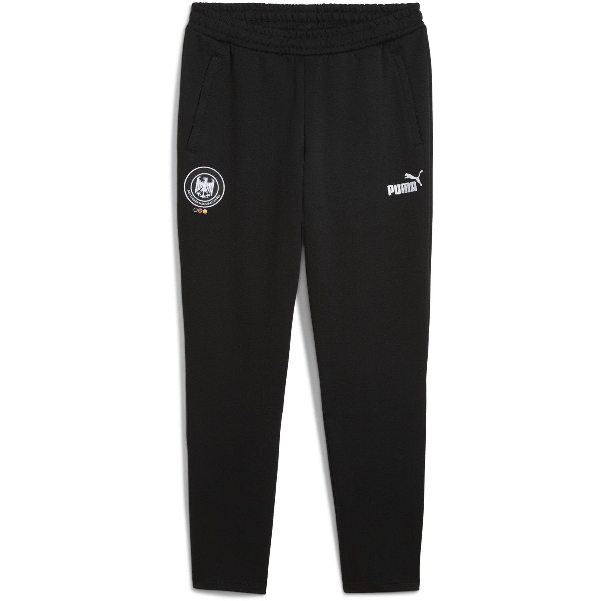 Black/White - Puma - Men's Dhb Archive Track Closed Hem Jersey Jogging Bottoms - 1