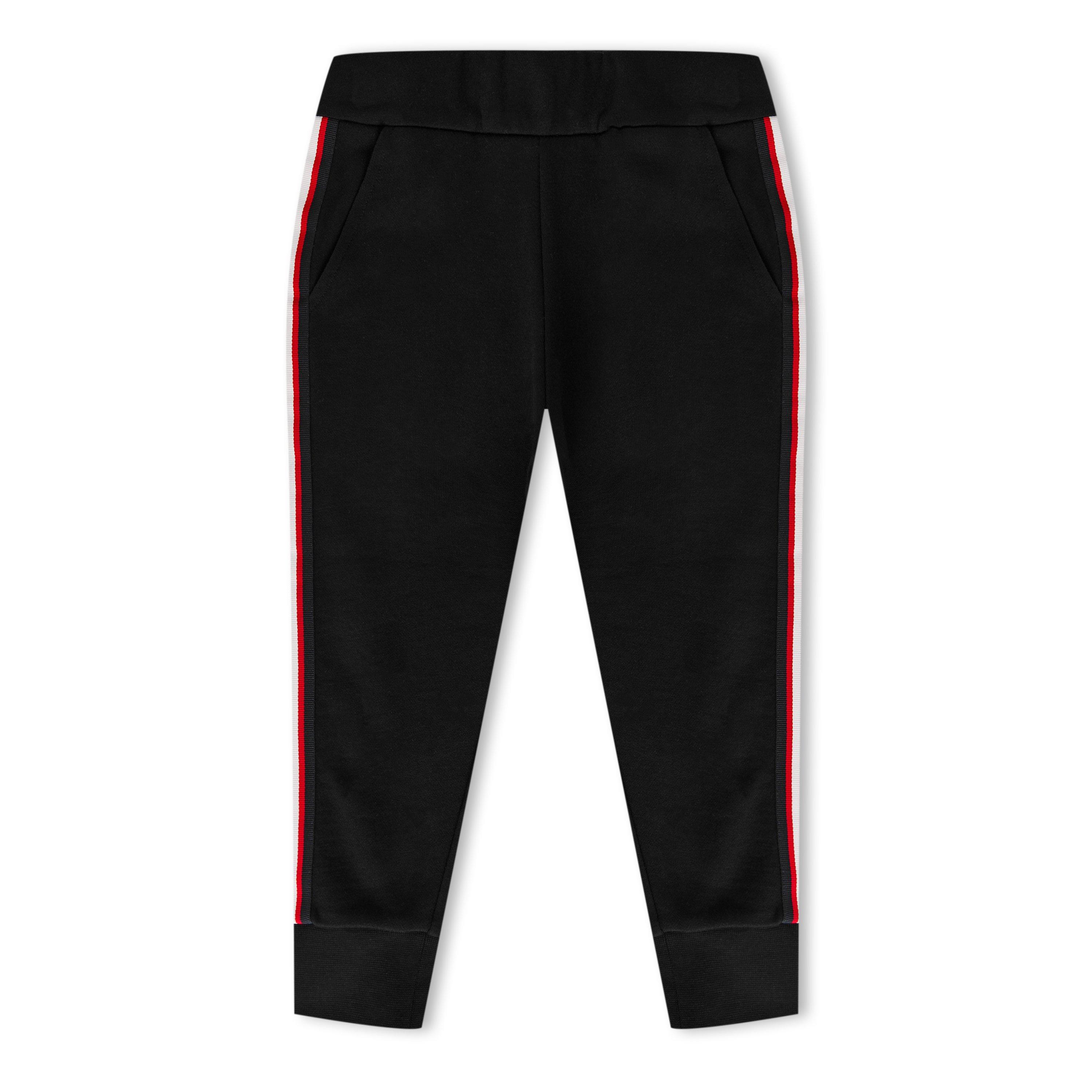 Moncler Kids' Logo Closed Cuff Jersey Joggers - Black 999 - Size 12Y