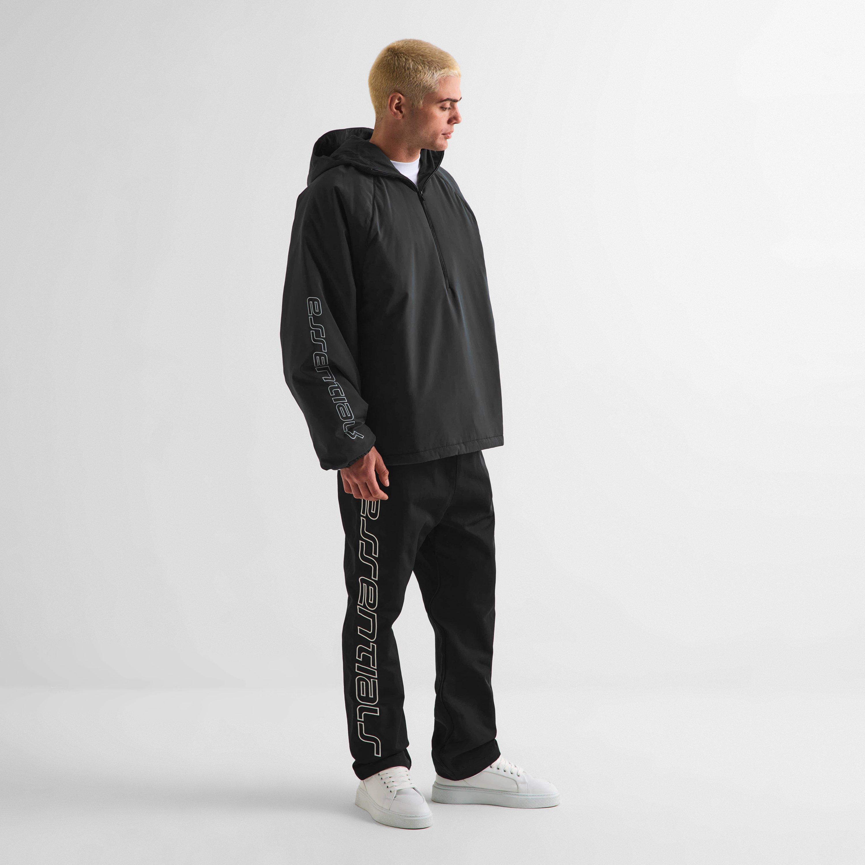 Black - Fear Of God Essentials - Men's Open Hem Fleece Jogging Bottoms - 6