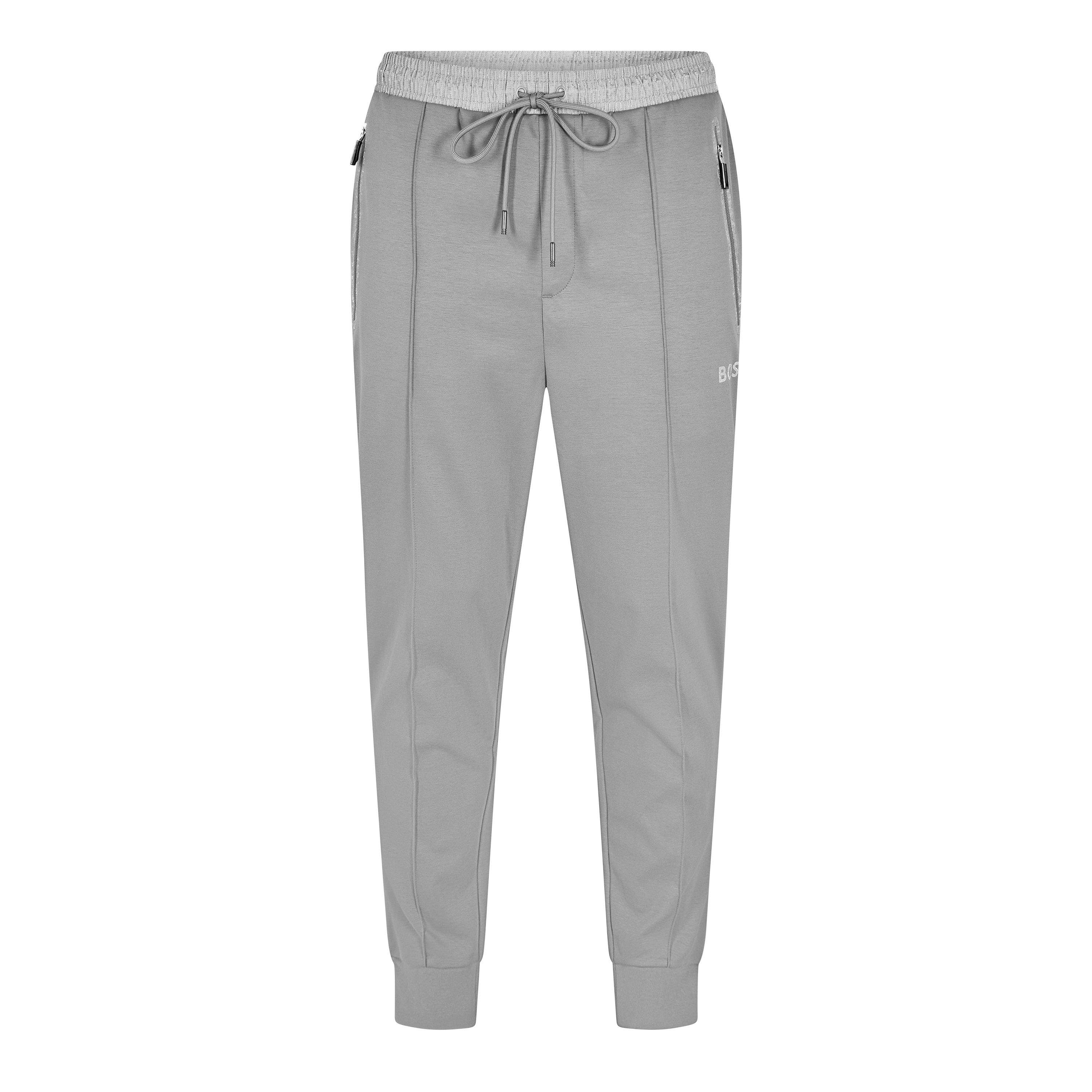 Gris Medio - Boss - Men's Hadiko Mirror Closed Hem Jersey Joggers - 1