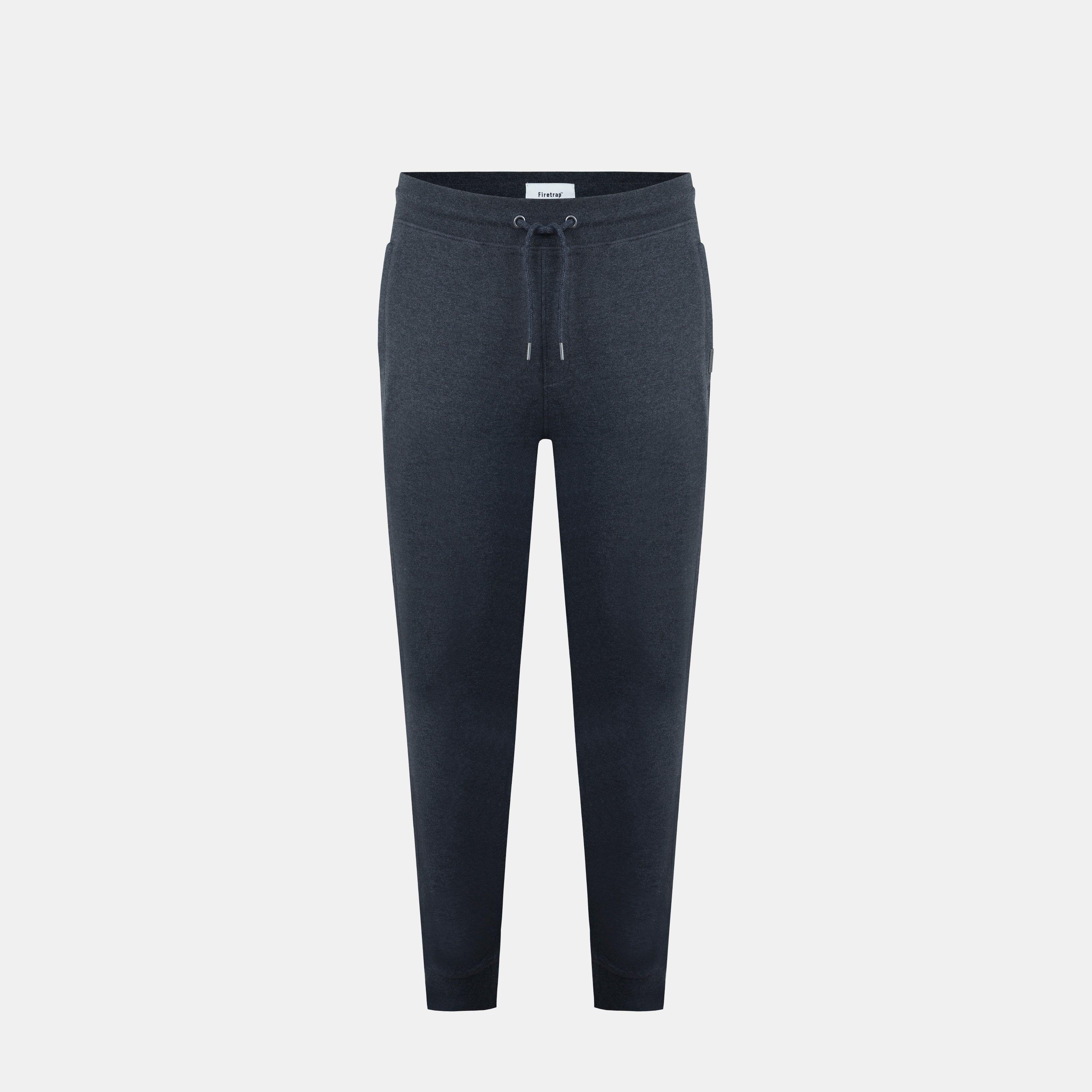 Charcoal Marl - Firetrap - Slim Jogging Bottoms Mens - 1