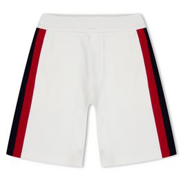 Moncler Stripe Detail Cotton Shorts Juniors