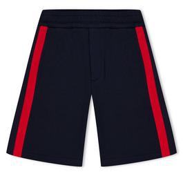 Moncler Stripe Detail Cotton Shorts Juniors