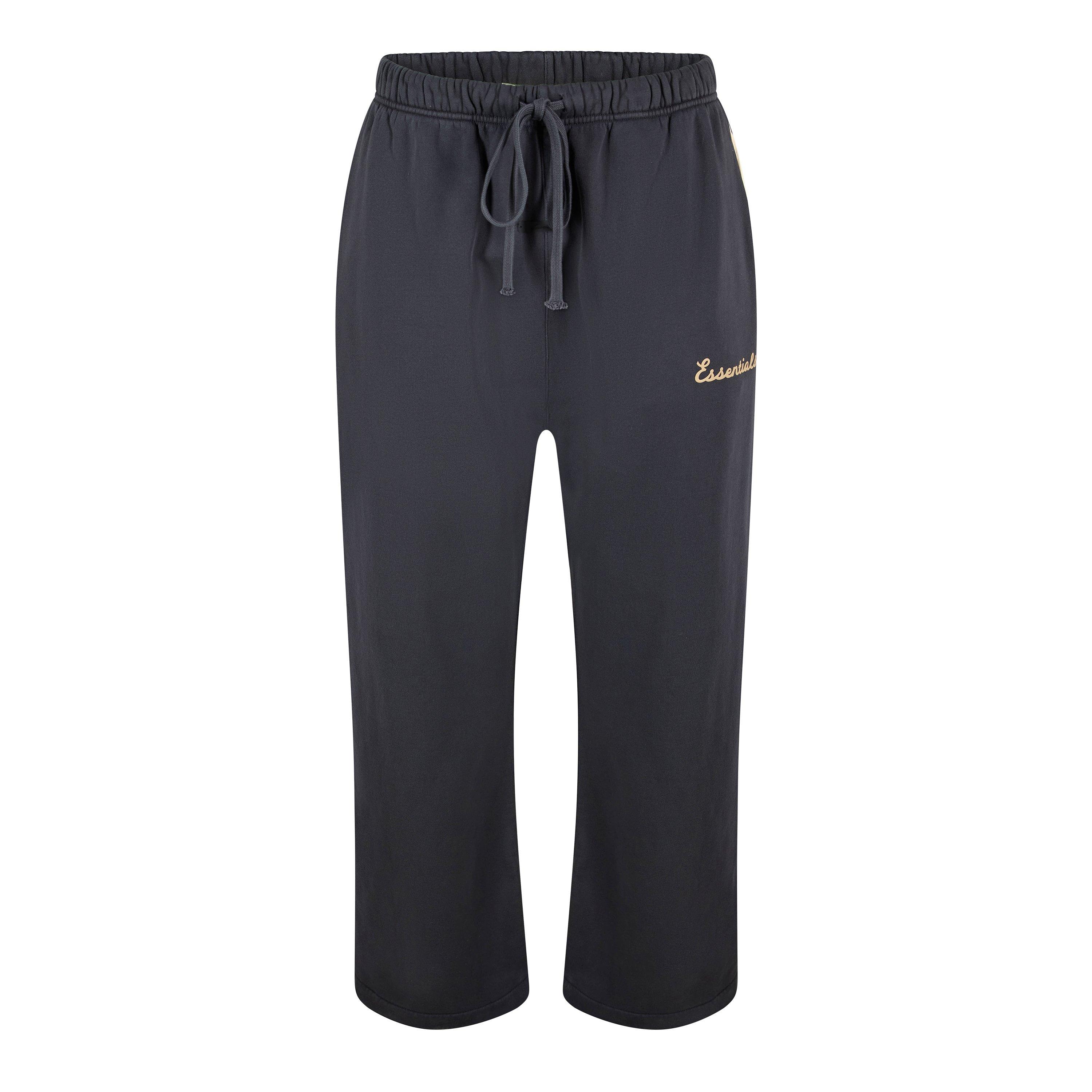 Black - Fear Of God Essentials - Men's Open Hem Fleece Jogging Bottoms - 1
