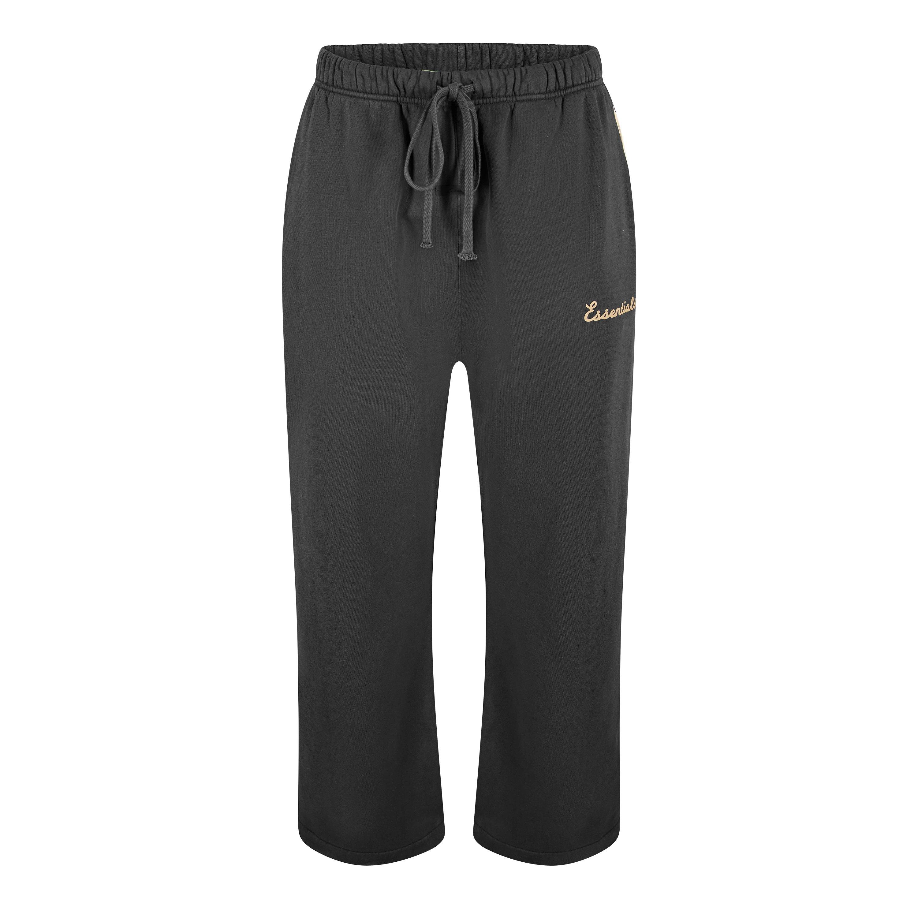 Fear Of God Essentials Men's Open Hem Fleece Jogging Bottoms - Black - Medium