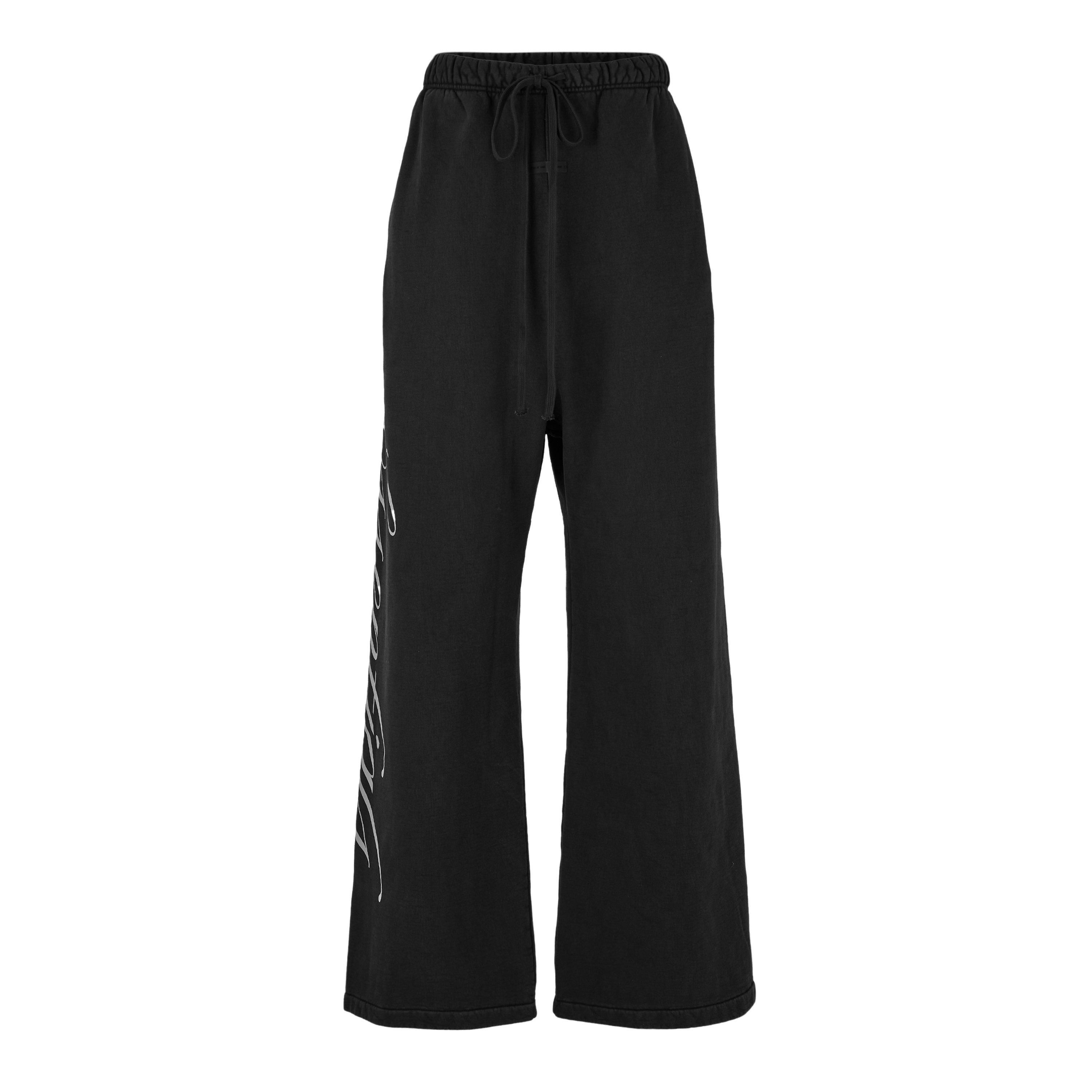 Vintage Black - Fear Of God Essentials - Men's Open Hem Fleece Jogging Bottoms - 1