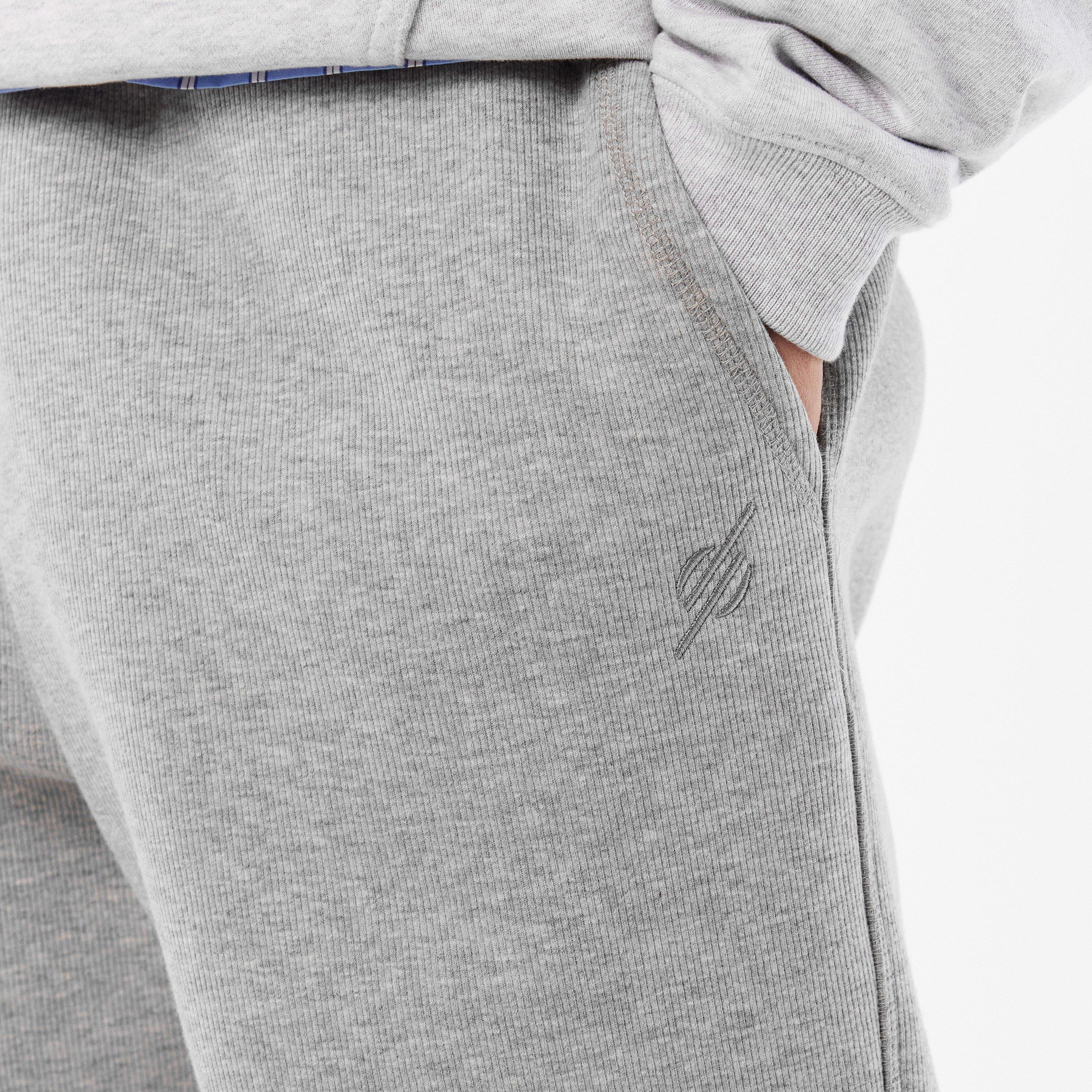 Grey Melange - Daily Paper - Men's Mono Rib Open Hem Fleece Joggers - 5