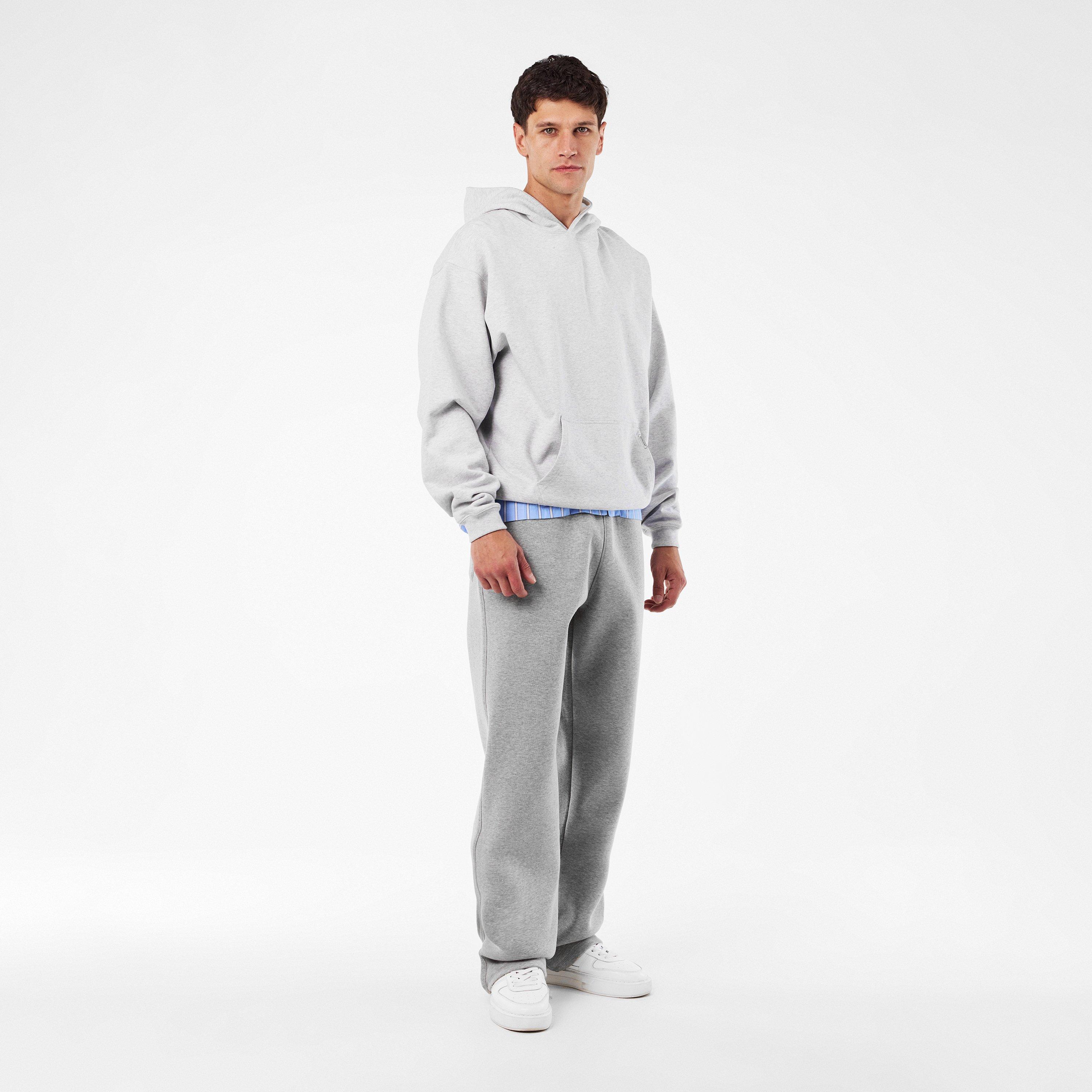 Grey Melange - Daily Paper - Men's Mono Rib Open Hem Fleece Joggers - 6