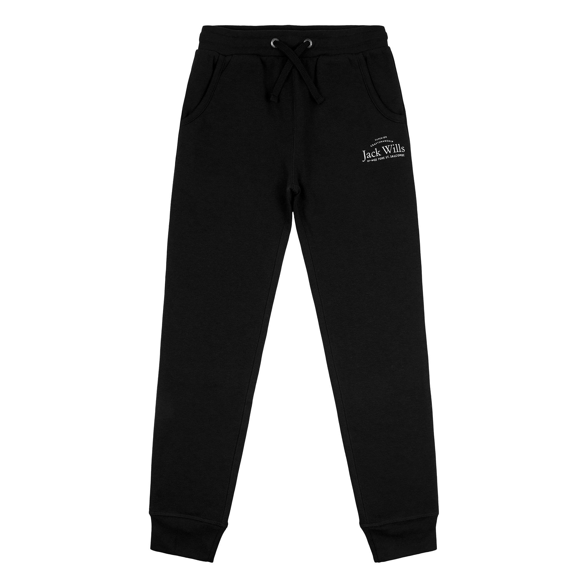 Black - Jack Wills - Jack Kids Girls Script Joggers - 1