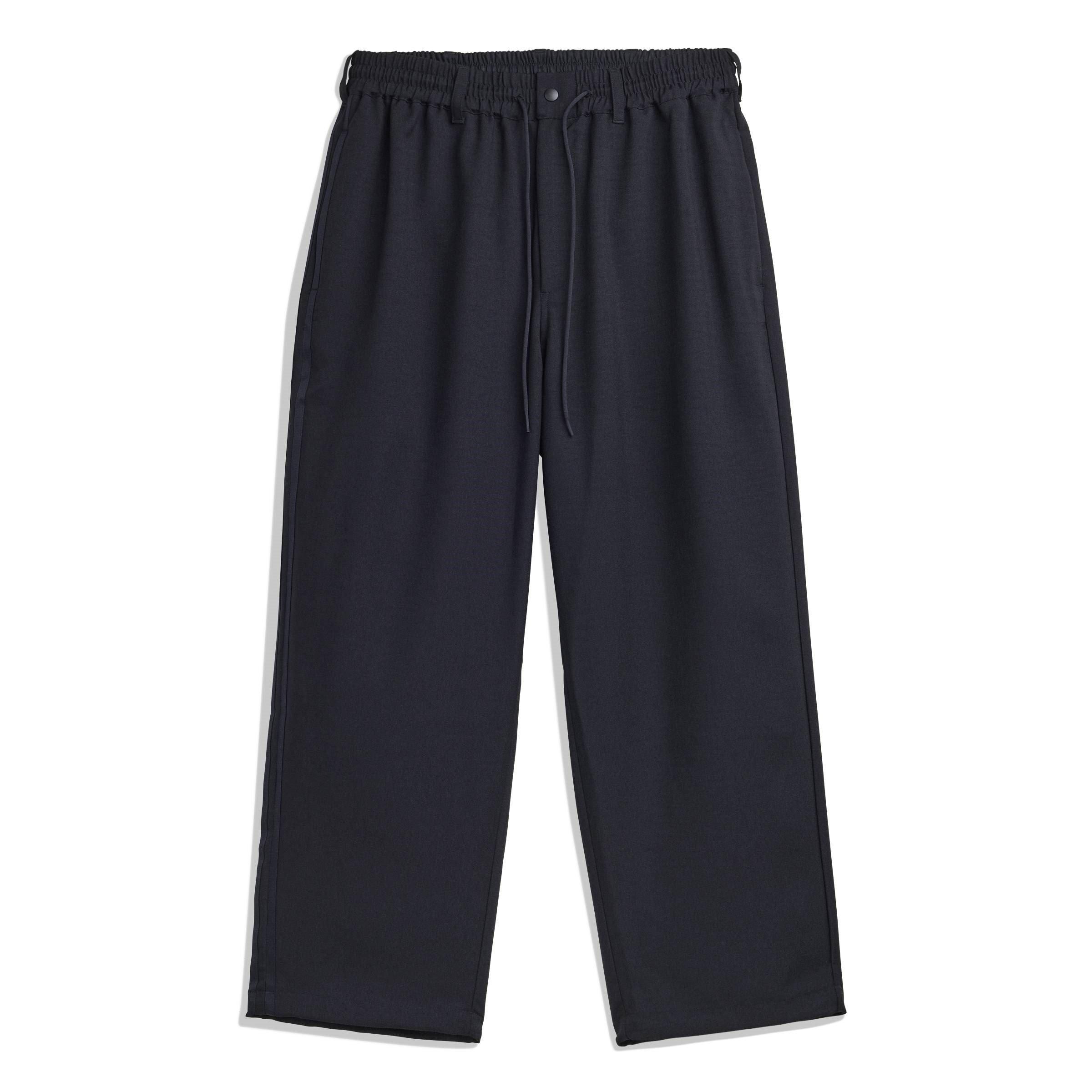 Black - Y3 - Men's Open Cuff Soft Fabric Joggers - 1
