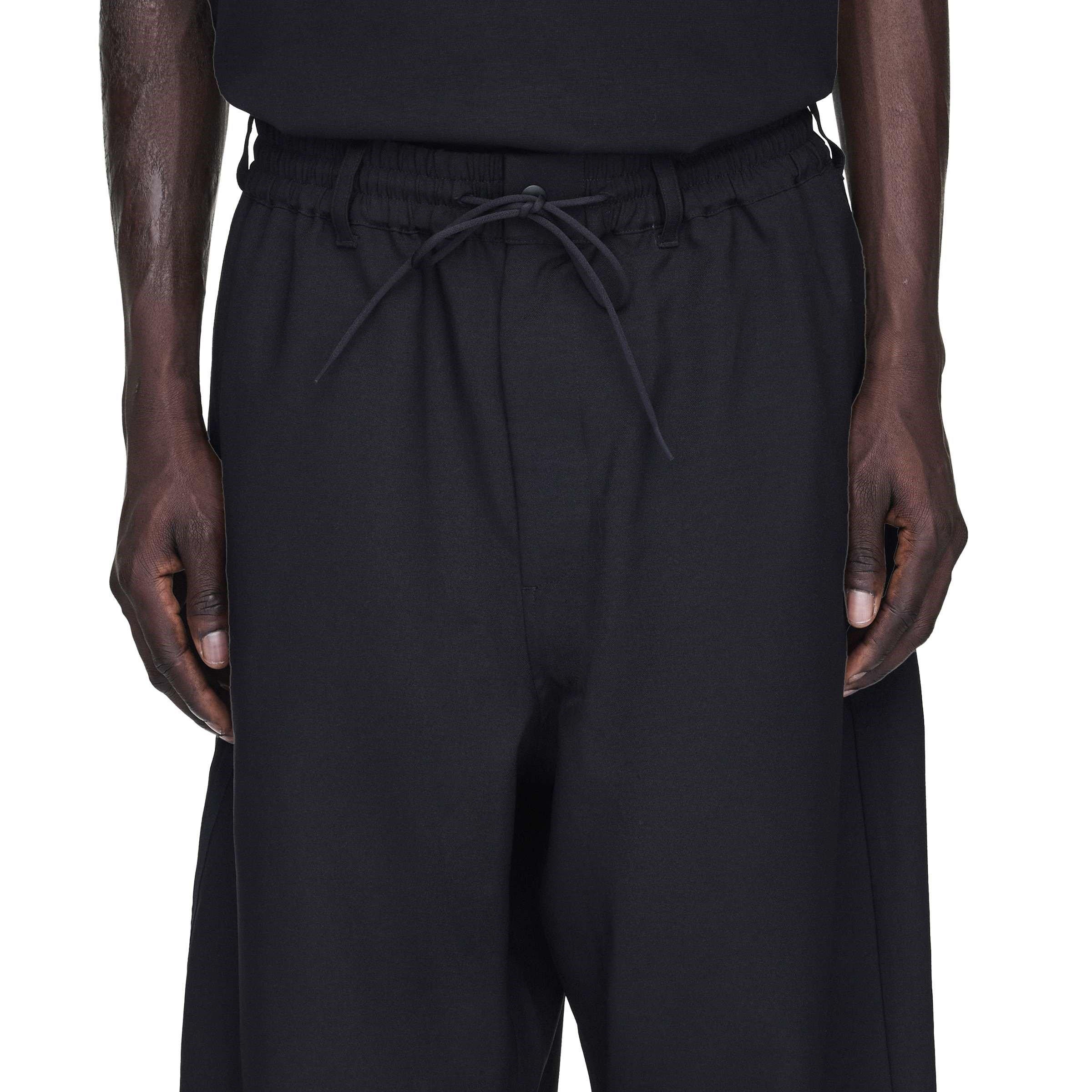 Black - Y3 - Men's Open Hem Fleece Joggers - 8