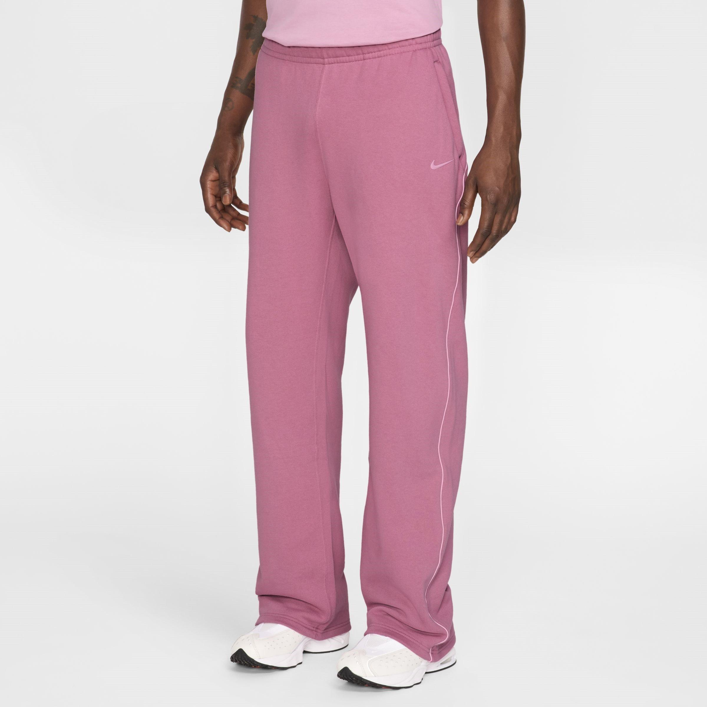 Desert Berry - Nike - Nocta Fleece Open-Hem Tracksuit Bottoms - 2