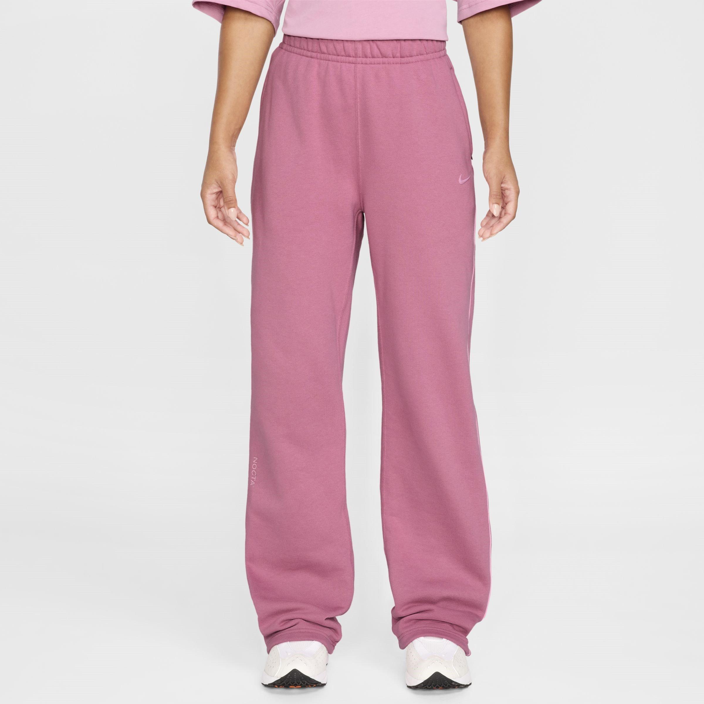 Desert Berry - Nike - Nocta Fleece Open-Hem Tracksuit Bottoms - 3
