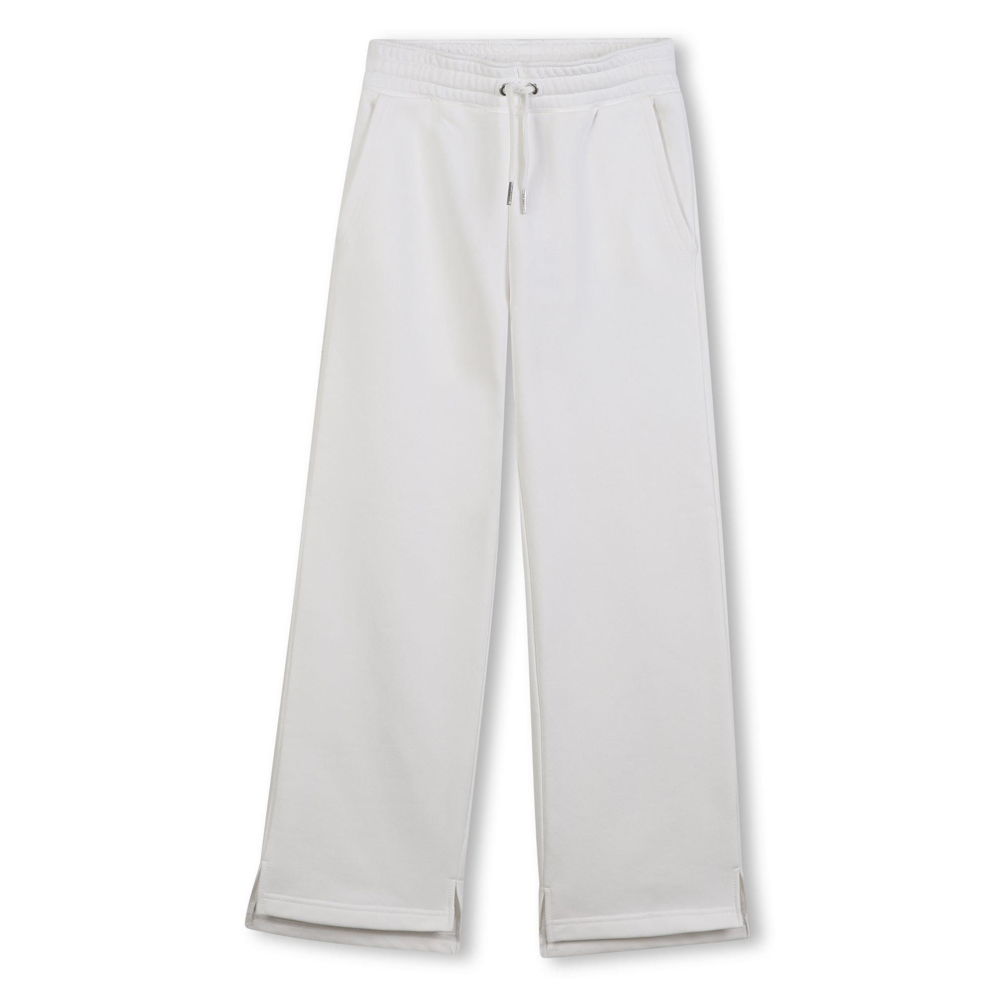 Cream 117 - GIVENCHY - Kids' Open Cuff Fleece Joggers - 1
