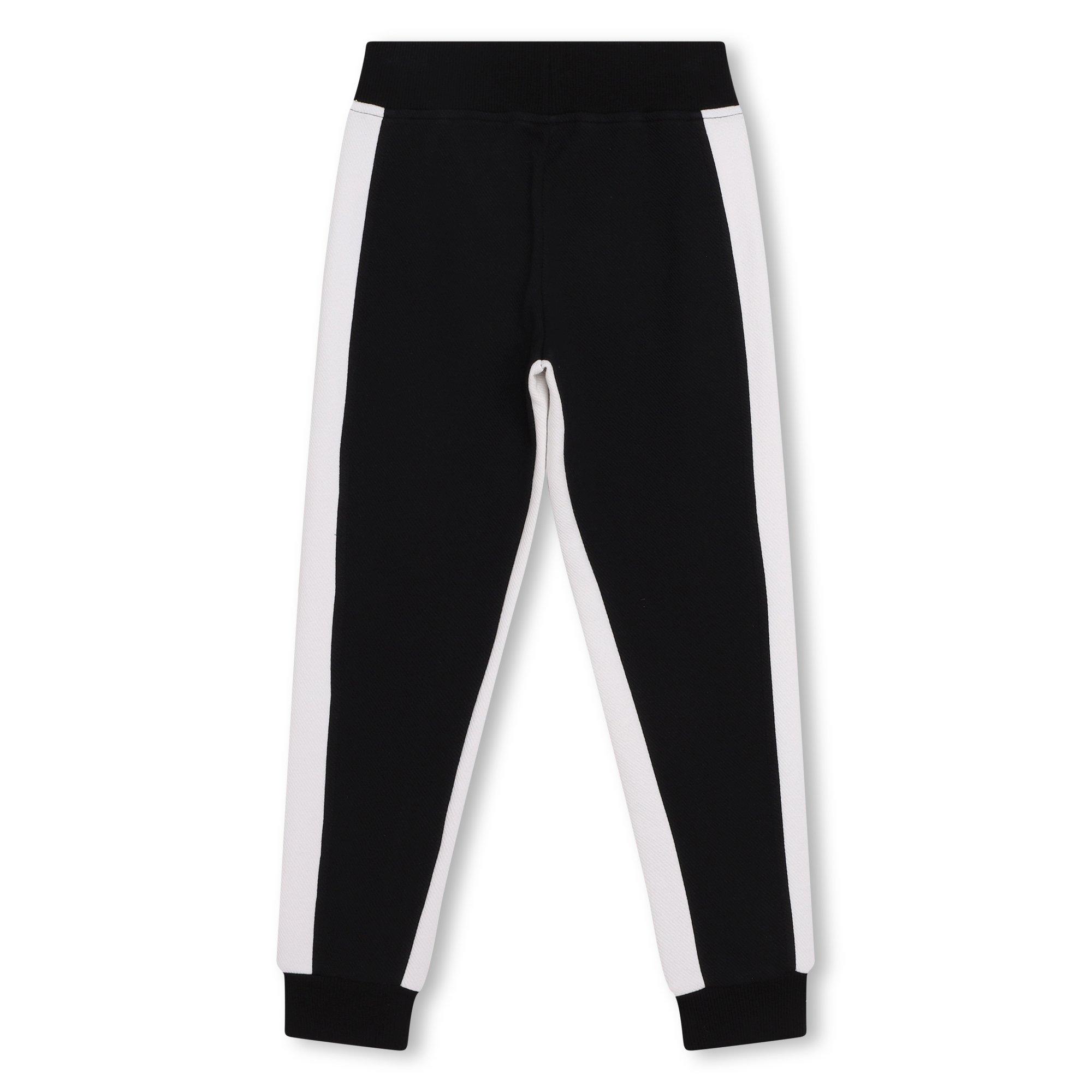 Black 09B - DKNY - Kids' Logo Closed Hem Jersey Joggers - 3