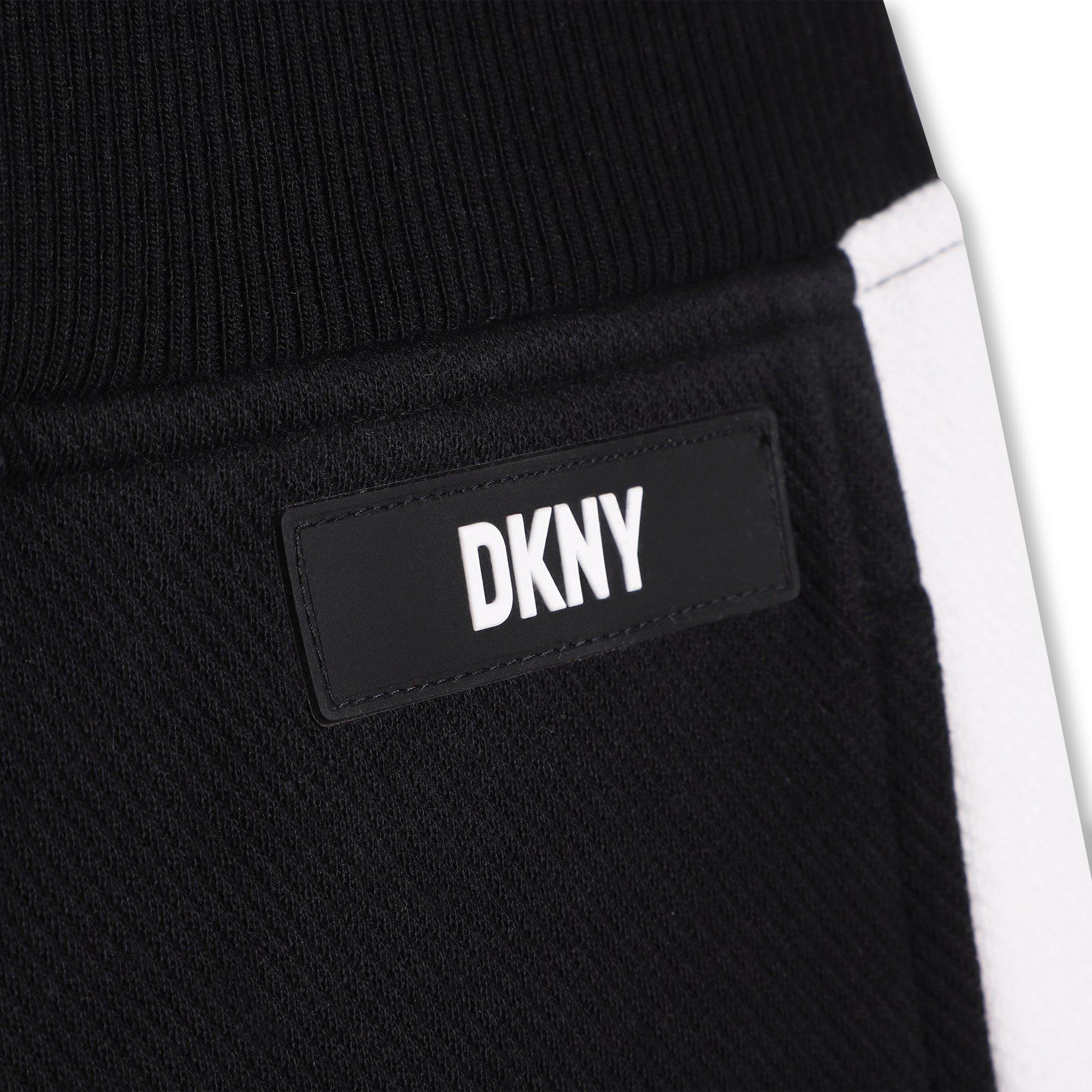 Black 09B - DKNY - Kids' Logo Closed Hem Jersey Joggers - 4