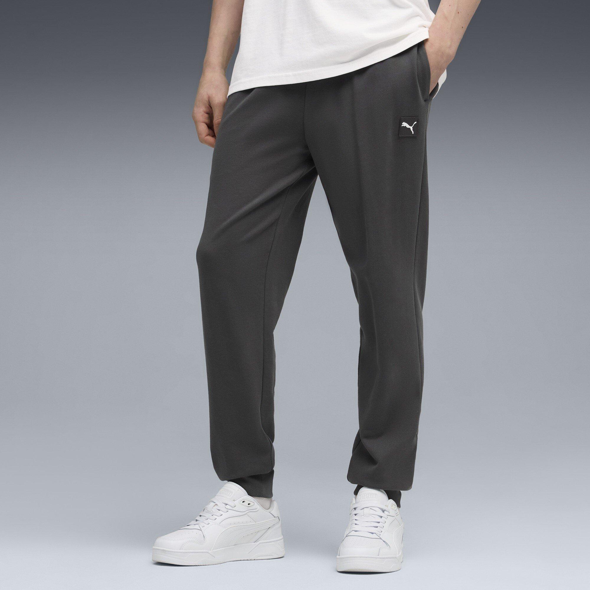 Dusky Gray - Puma - Men's EssElevated Closed Hem Jersey Joggers - 3