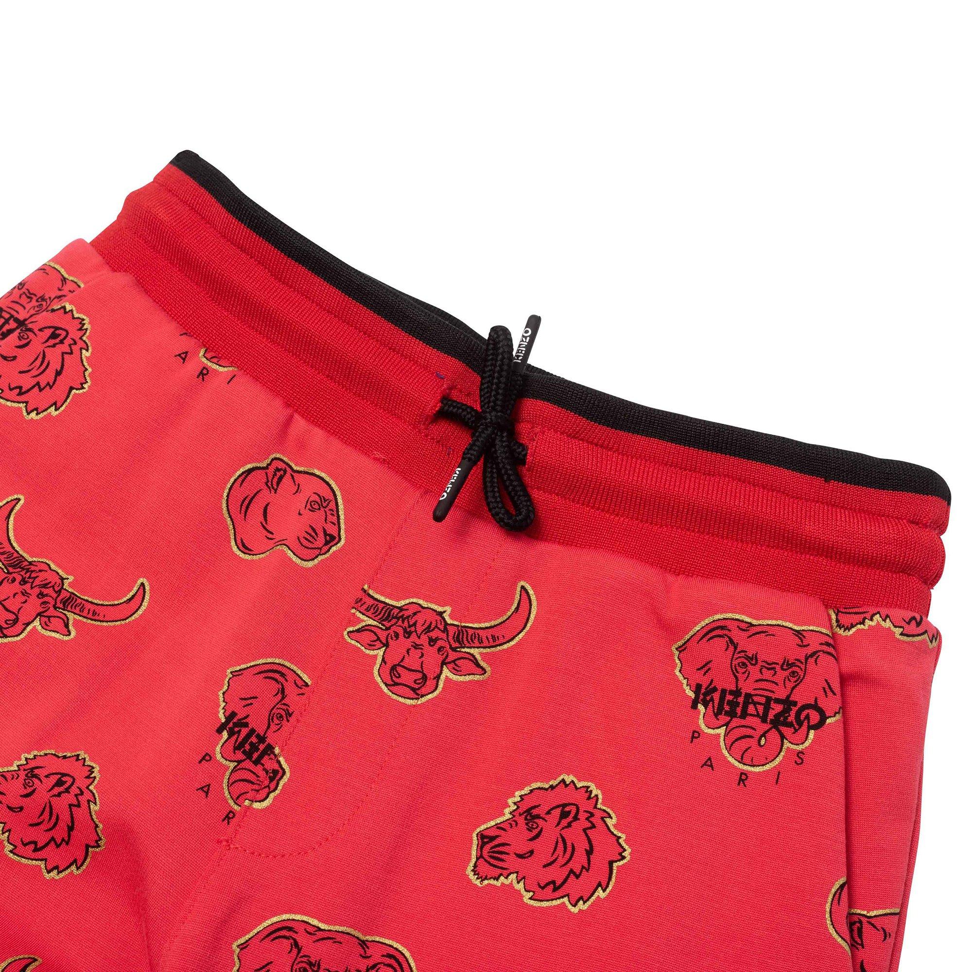 Bright Red - Kenzo - Kids' Closed Hem Jersey Joggers - 3