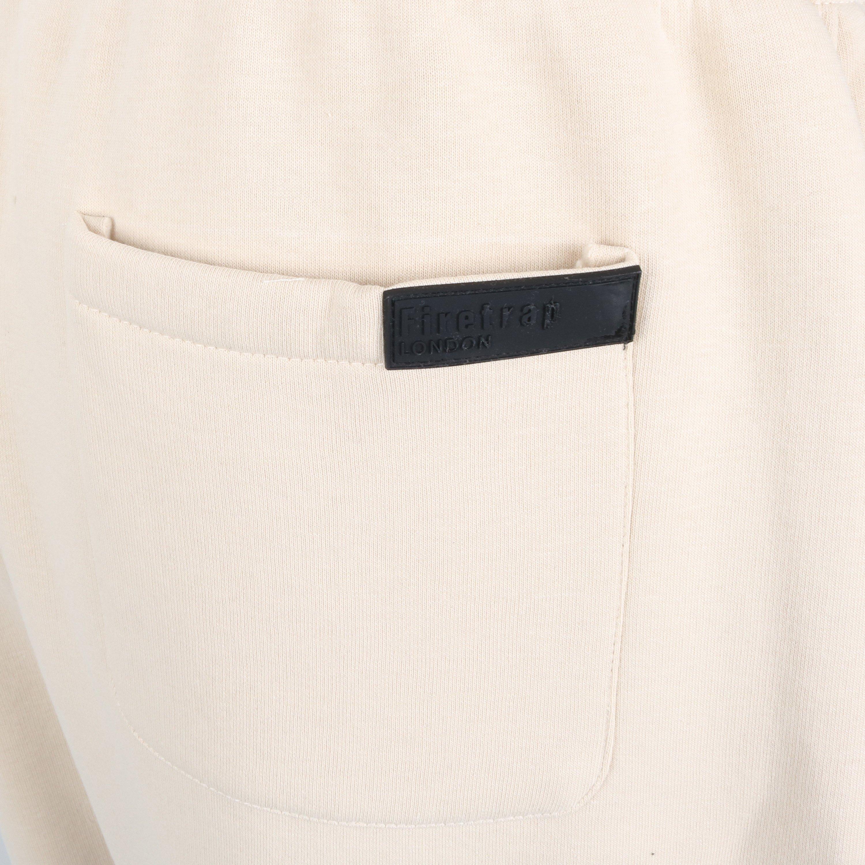 Ecru - Firetrap - Puff Closed Hem Fleece Joggers - 4