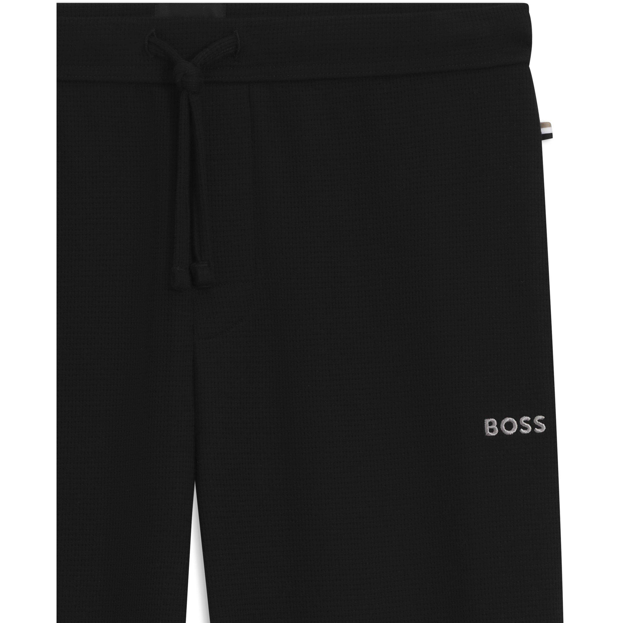 Black 001 - Boss - Waffle Pants 10269584 01 Joggers Mens - 5