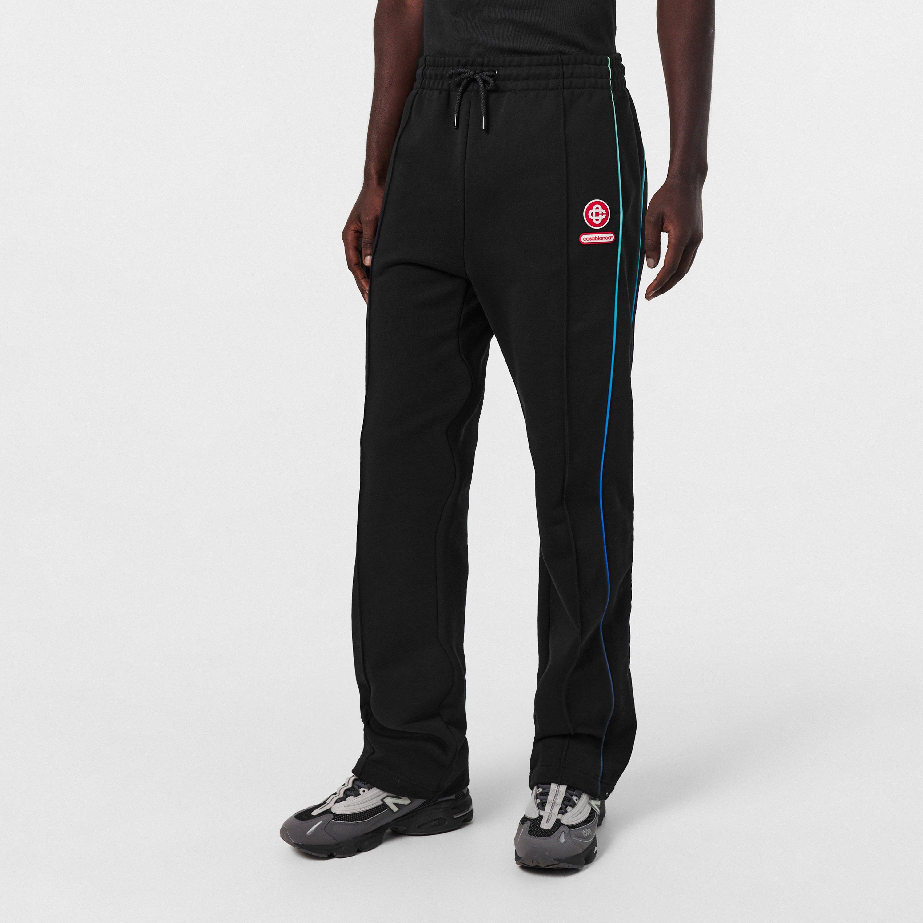 Black - Casablanca - Men's Gradient Open Hem Fleece Joggers - 3