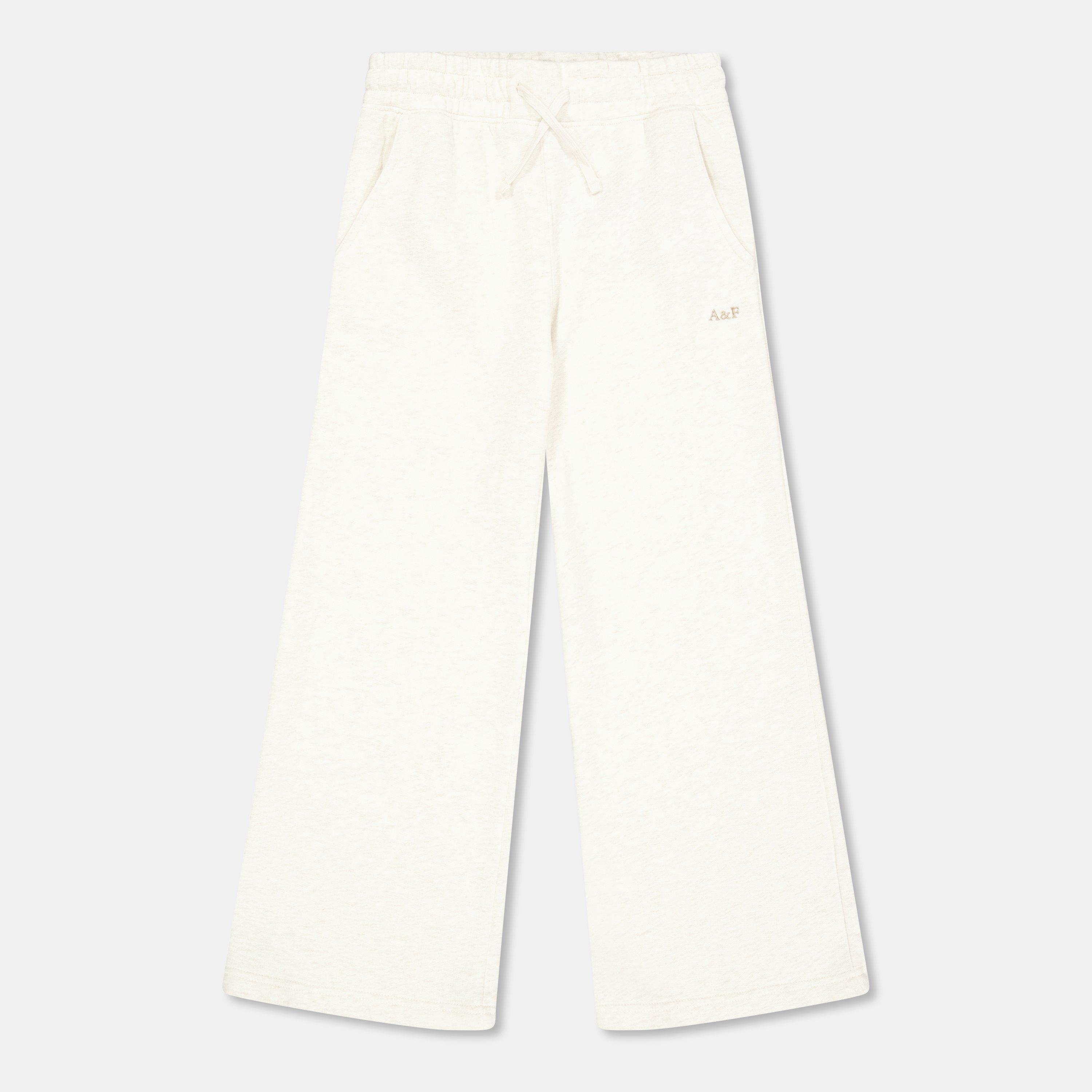 Oatmeal J82 - Abercrombie and Fitch - Kids' Open Hem Fleece Joggers - 1