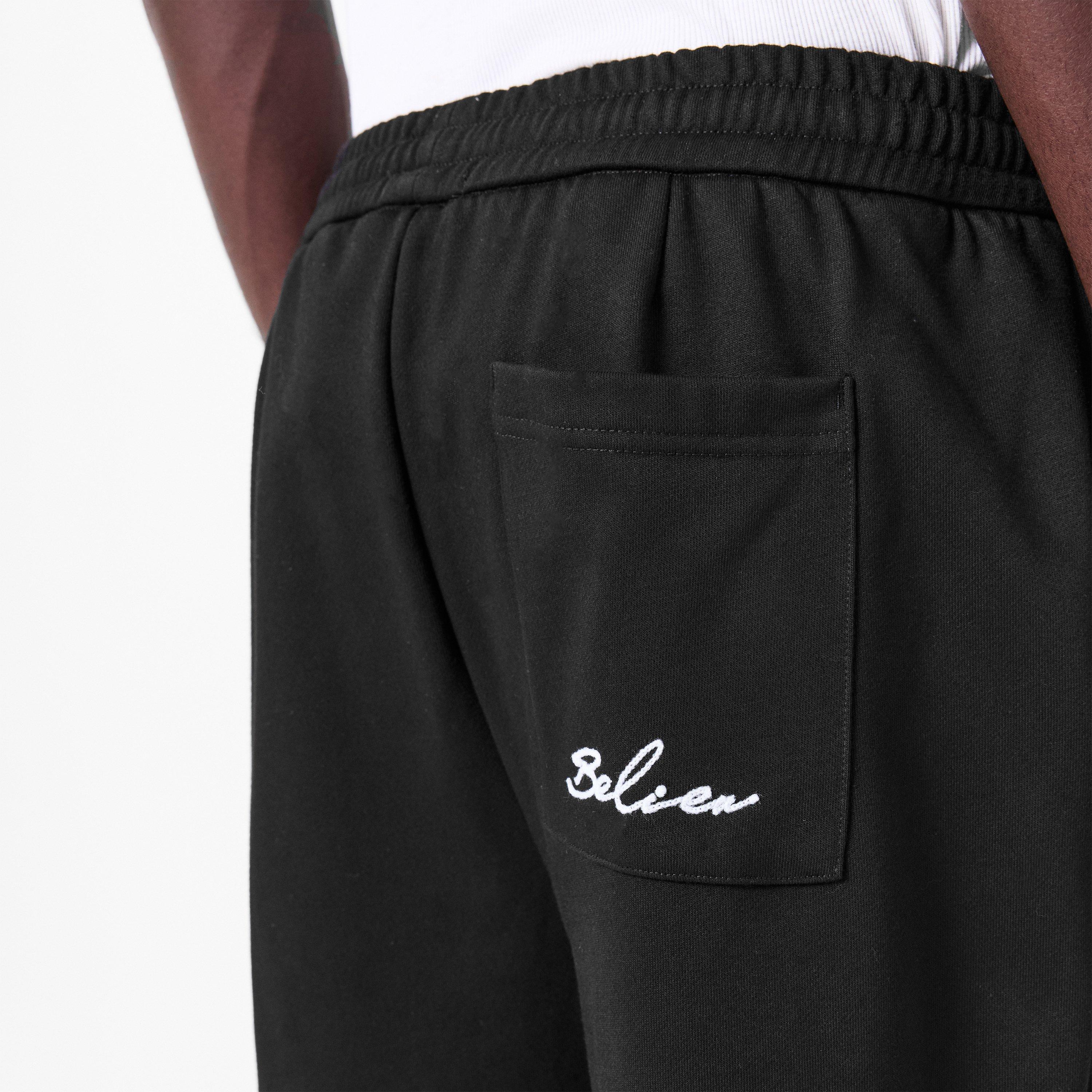 Black - BELIER - Men's Logo Open Hem Fleece Joggers - 5