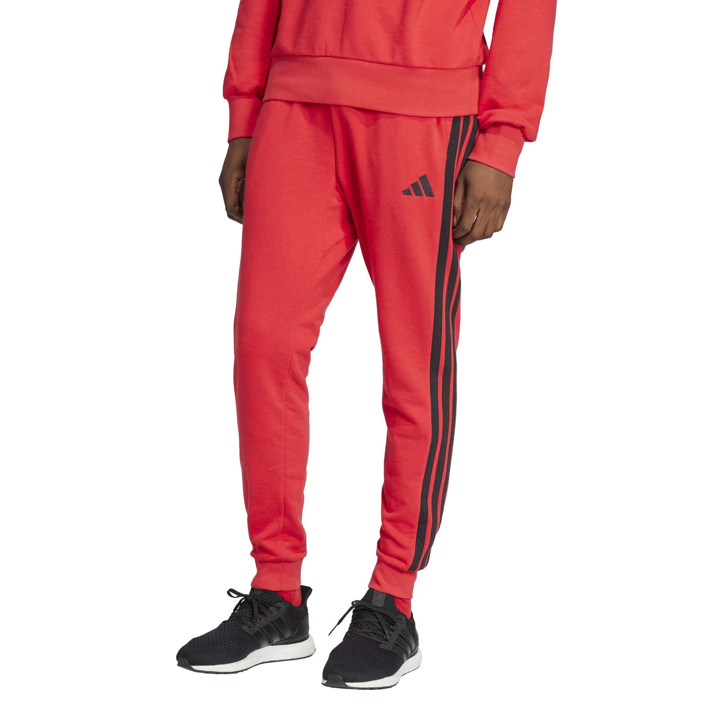 Pure Ruby/Black - adidas - Men's Jersey Joggers - 2
