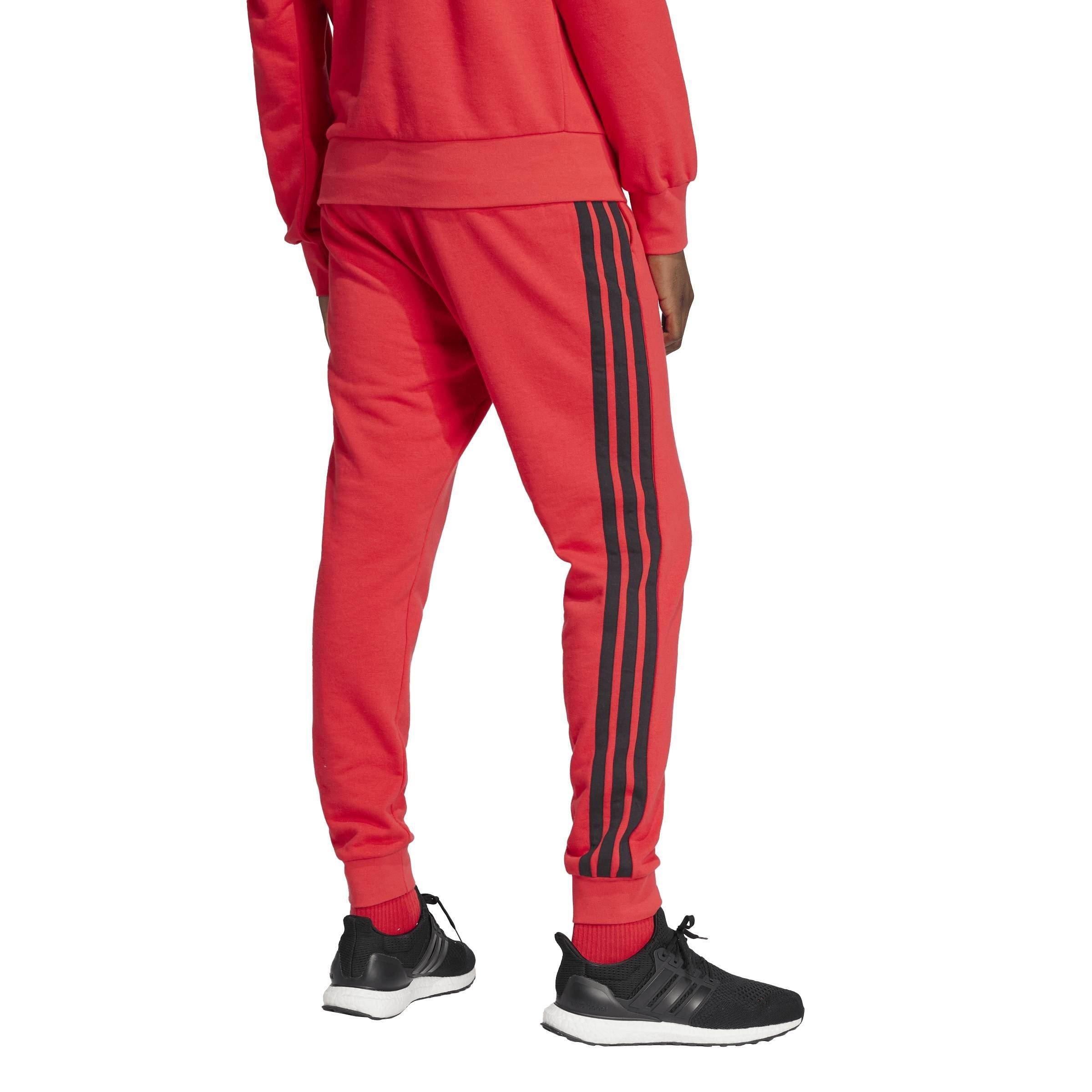 Pure Ruby/Black - adidas - Men's Jersey Joggers - 3