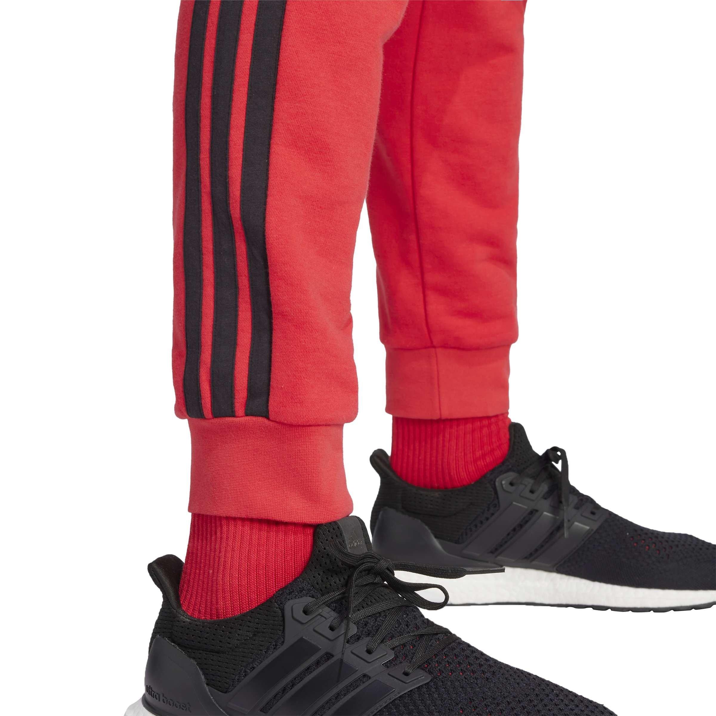 Pure Ruby/Black - adidas - Men's Jersey Joggers - 4