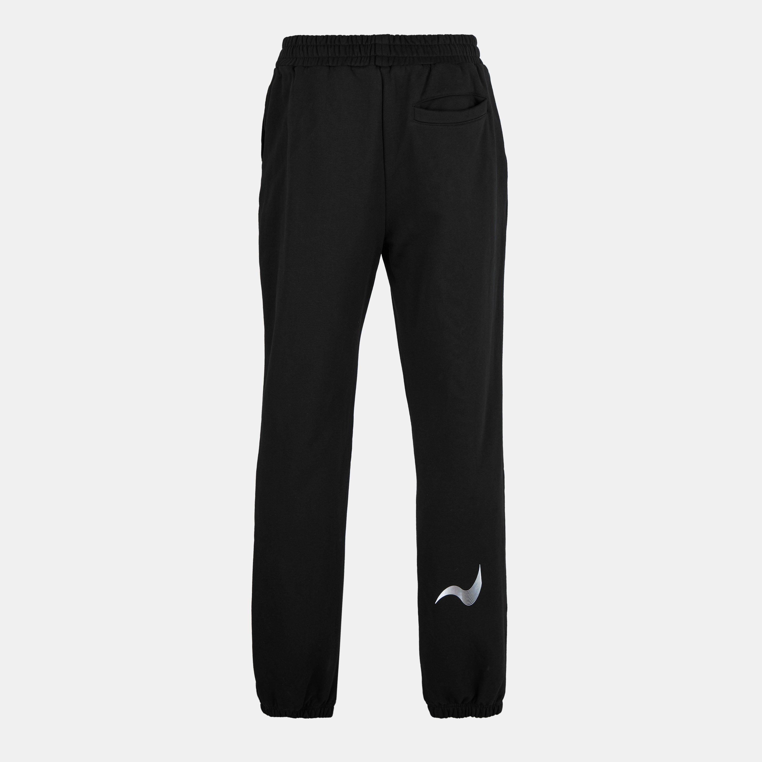 Black - Hybrid Performance - Men's Performance Fleece Tracksuit Bottoms - 2
