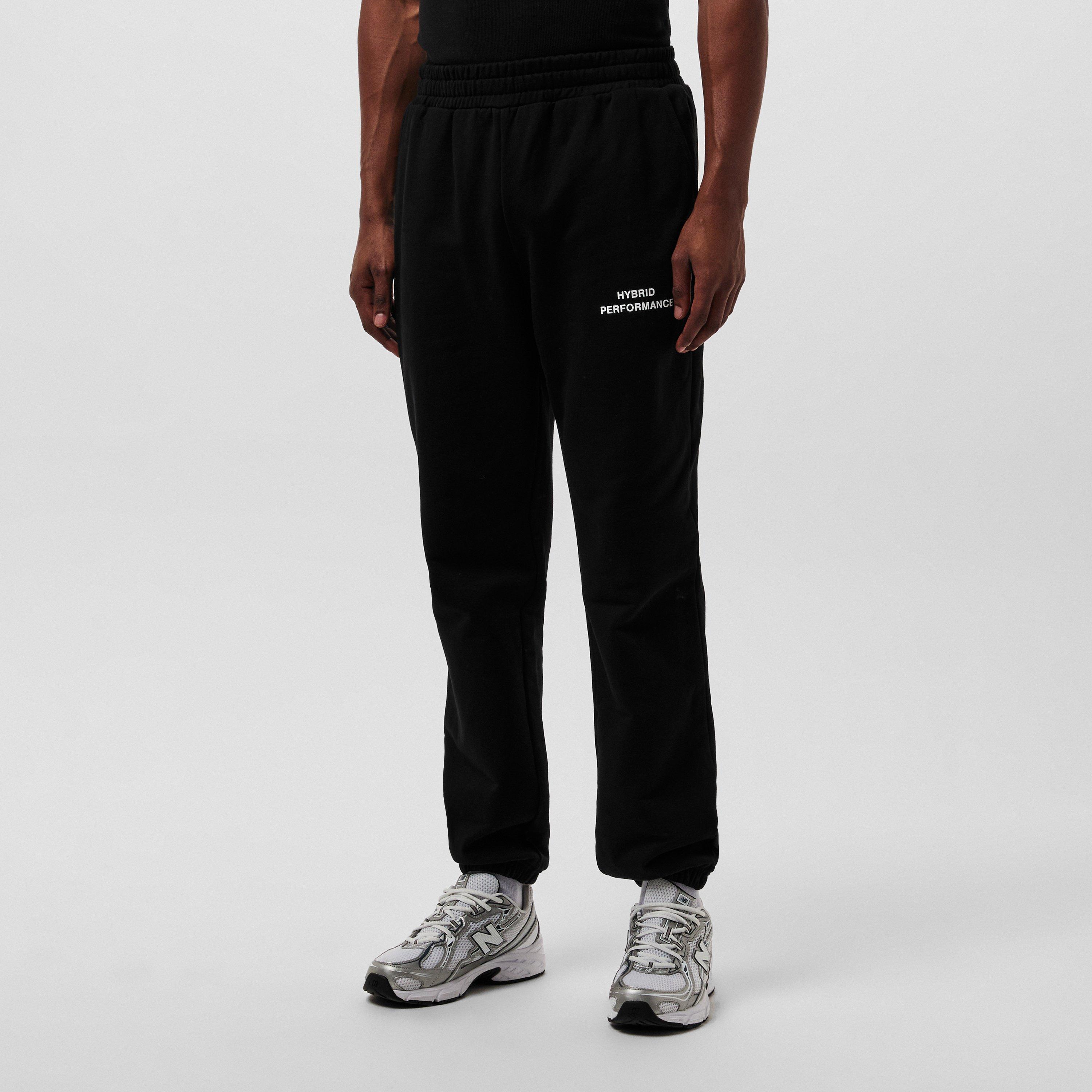 Black - Hybrid Performance - Men's Performance Fleece Tracksuit Bottoms - 3
