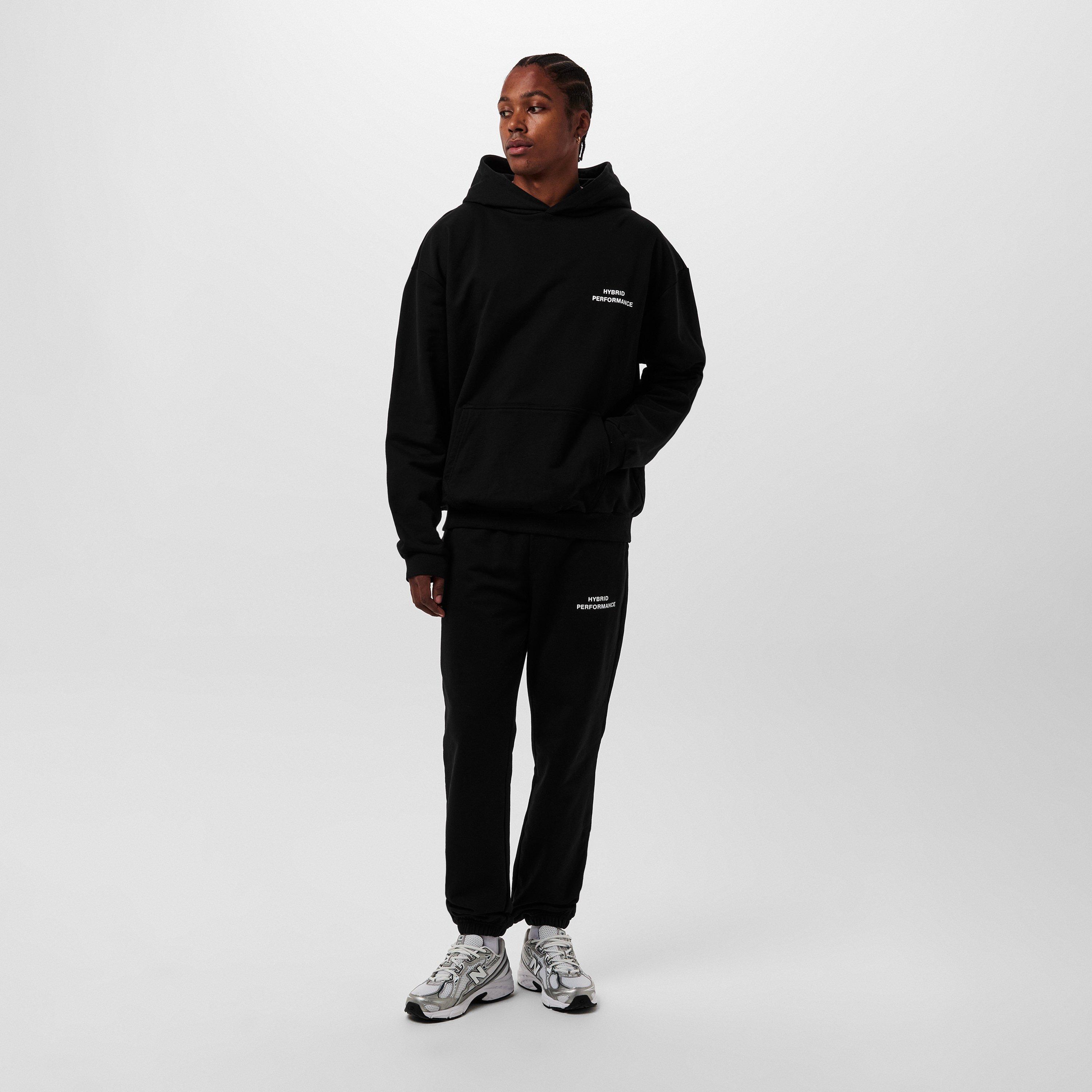 Black - Hybrid Performance - Men's Performance Fleece Tracksuit Bottoms - 6