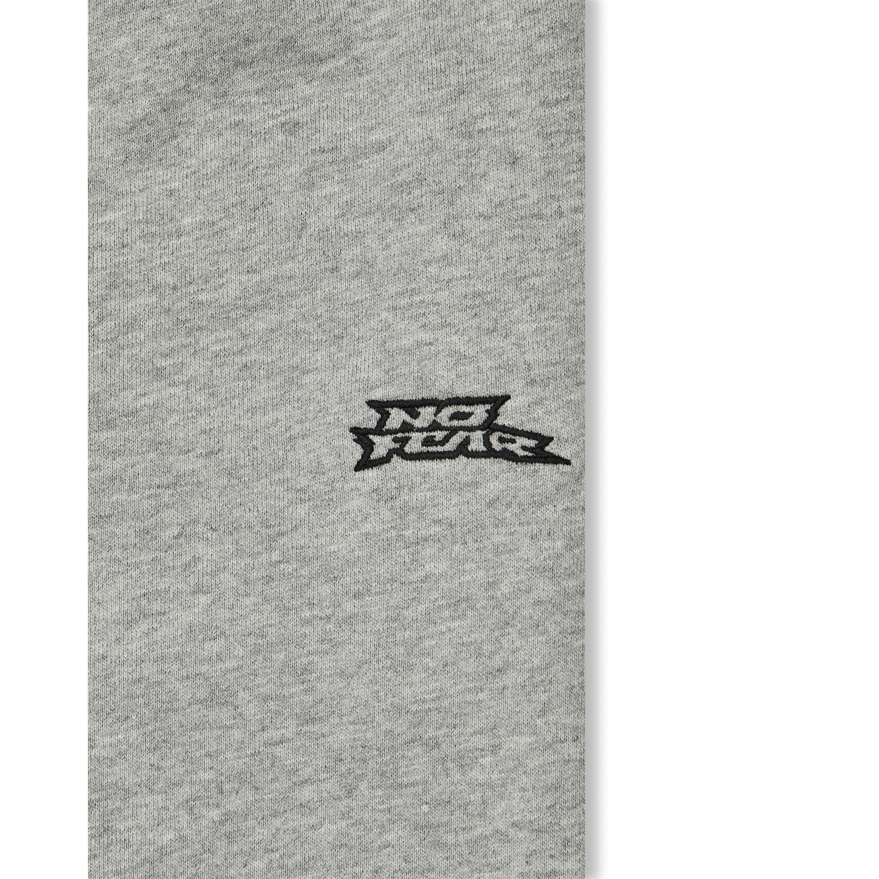 Grey - No Fear - Mens Uncuffed Jogging Bottoms - 3