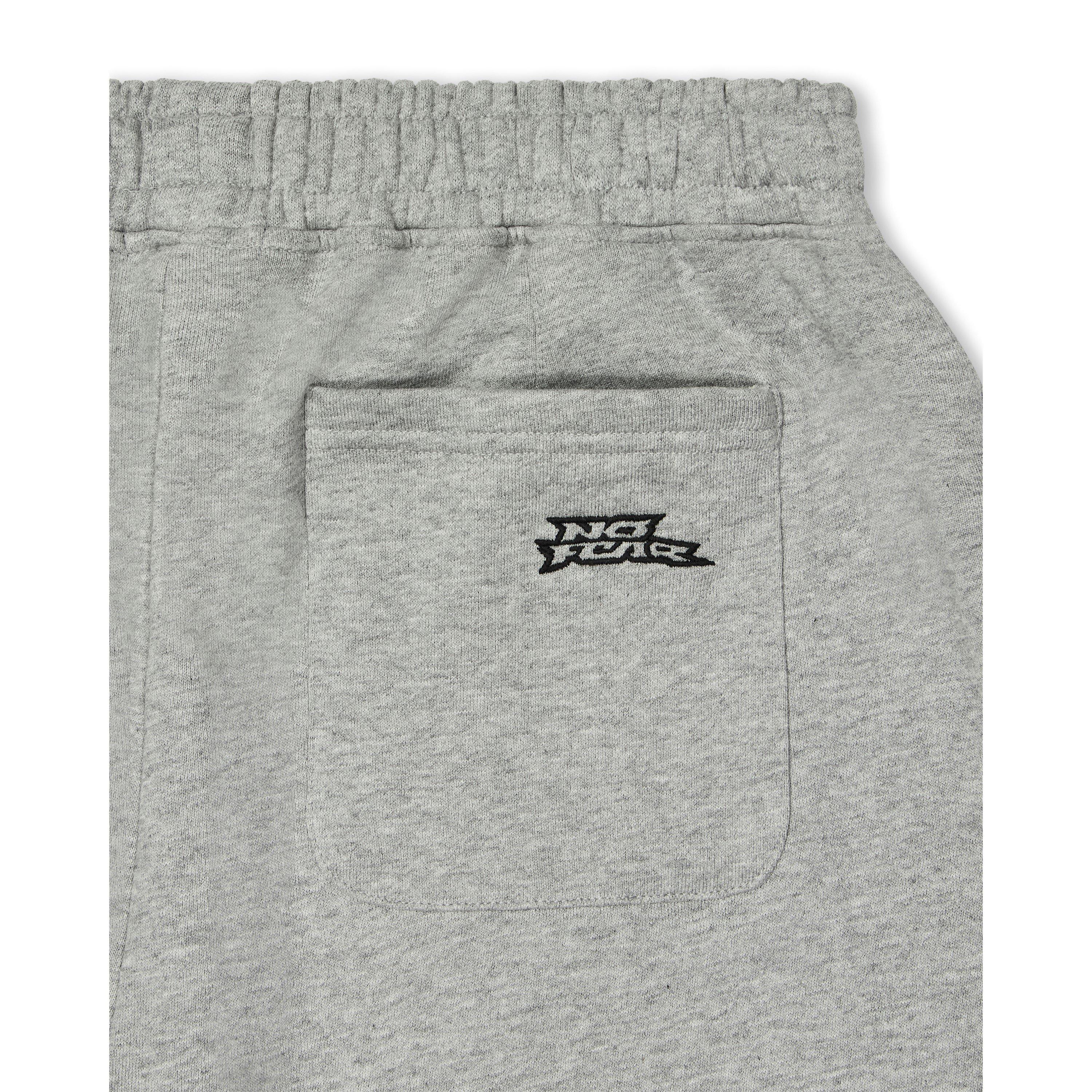 Grey - No Fear - Mens Uncuffed Jogging Bottoms - 4