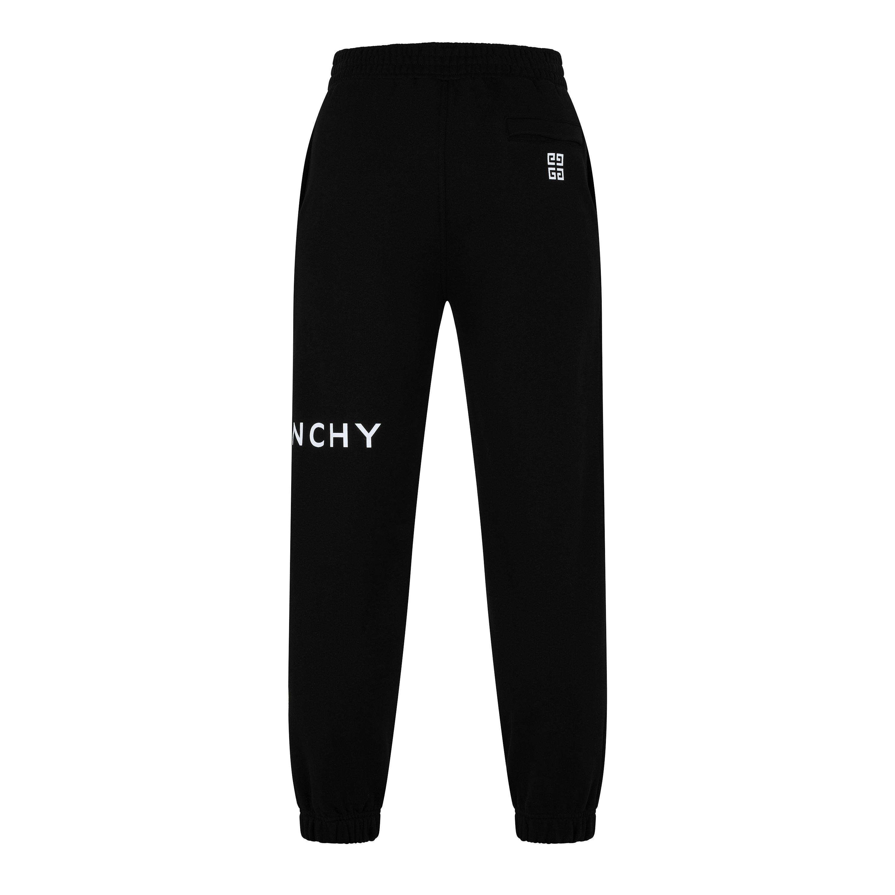 Black - GIVENCHY - Men's GIV Closed Hem Fleece Slim Fit Joggers - 2