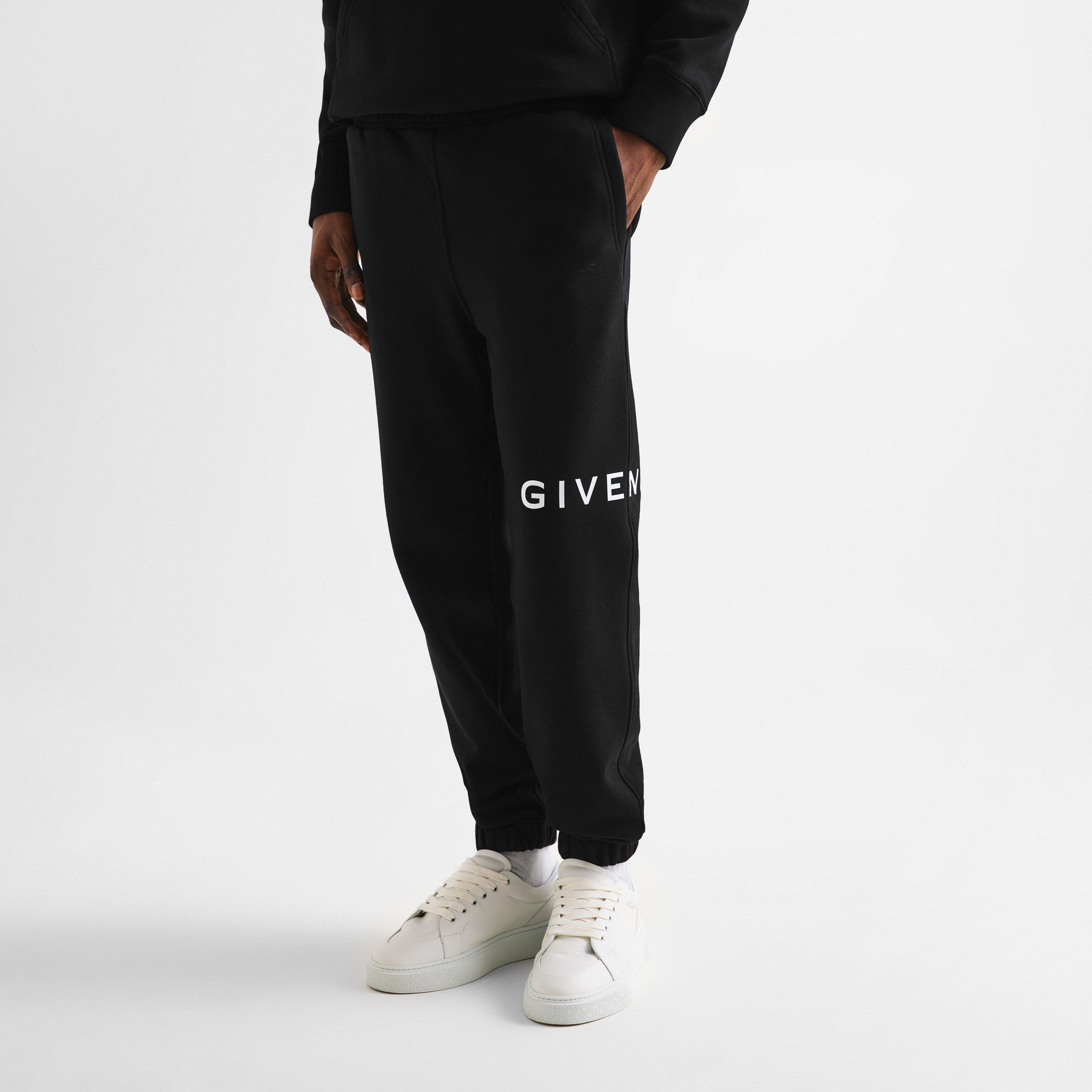 Black - GIVENCHY - Men's GIV Closed Hem Fleece Slim Fit Joggers - 3