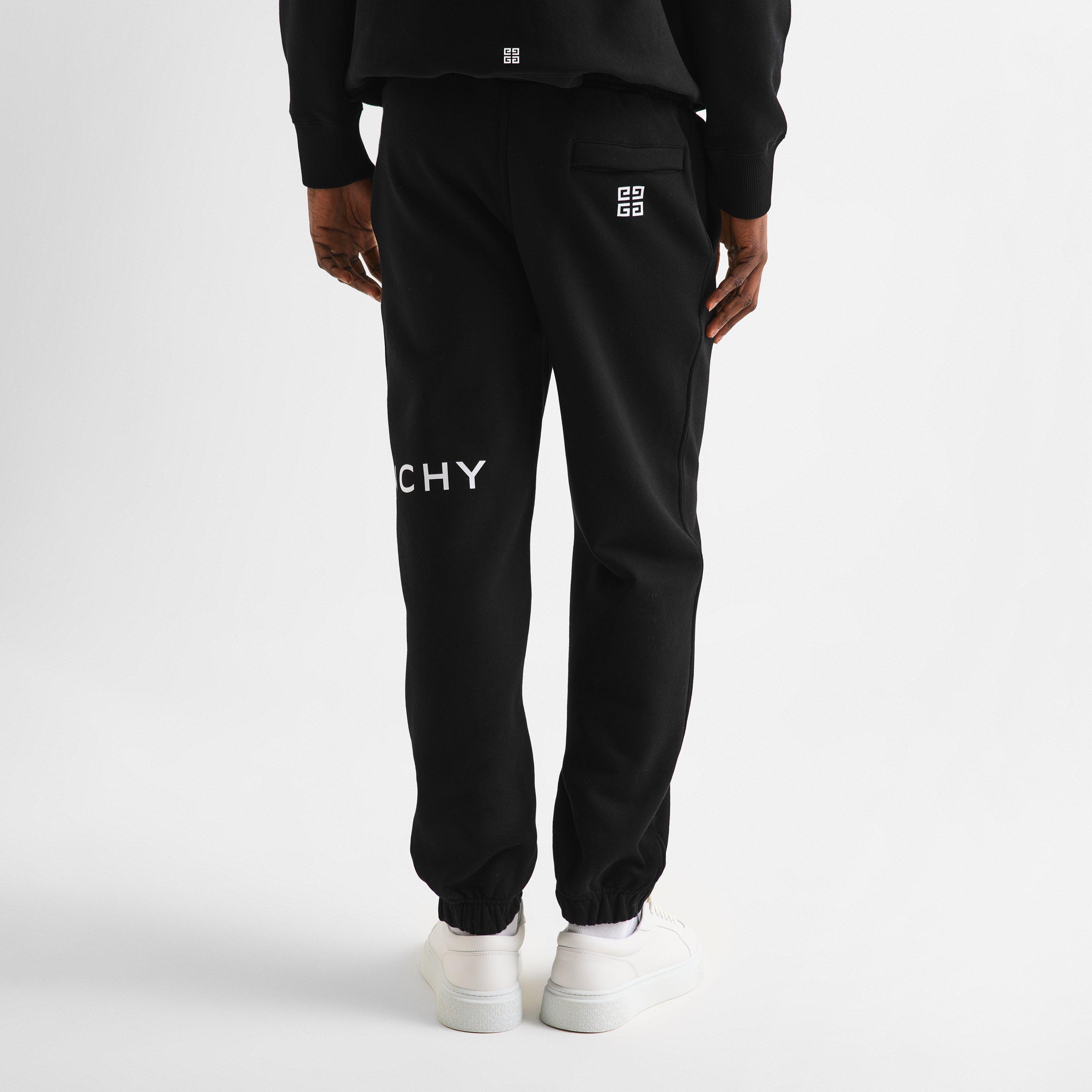Black - GIVENCHY - Men's GIV Closed Hem Fleece Slim Fit Joggers - 4