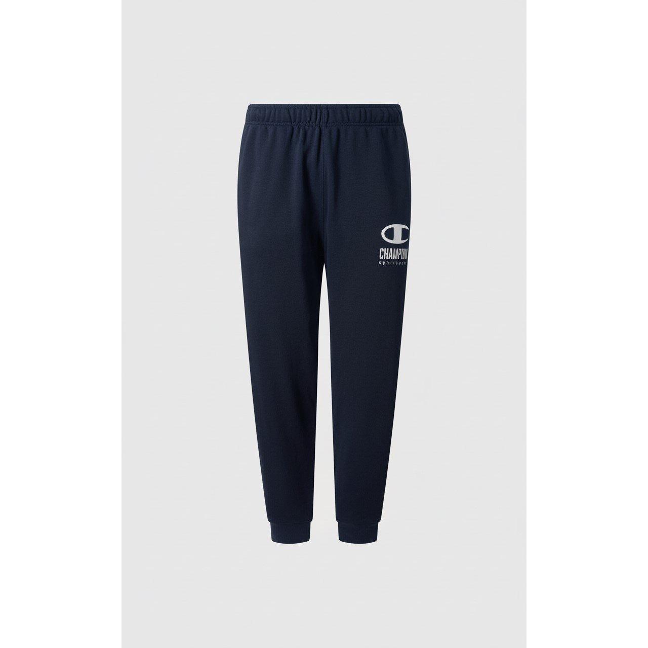 Champion Men's Closed Hem Jersey Jogging Bottoms - Navy - Small