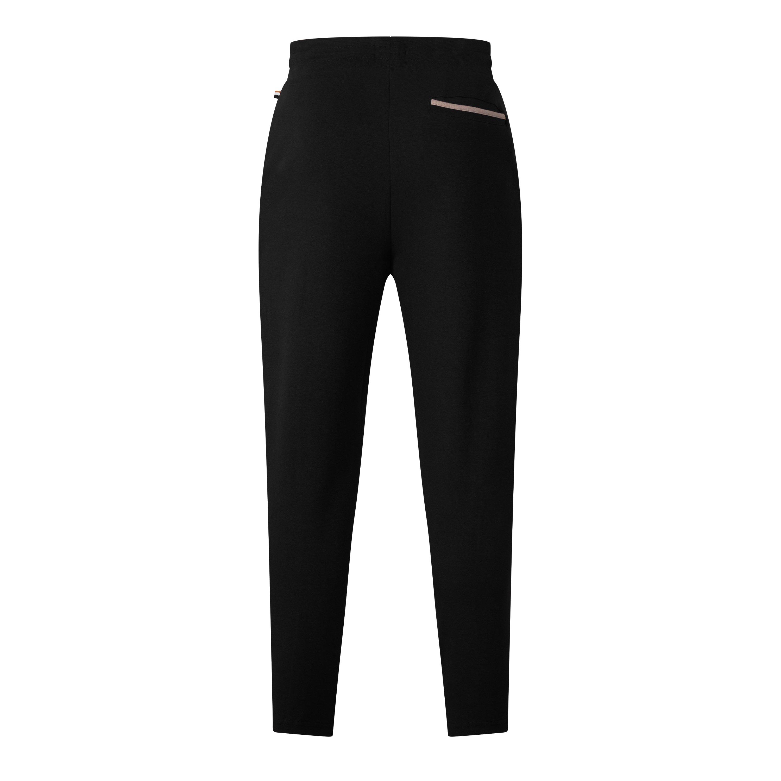 Black 003 - Boss - Men's Open Hem Fleece Joggers - 2